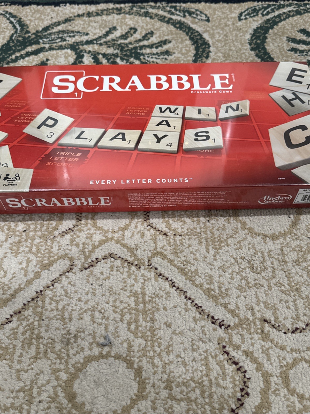 Scrabble Board Game – Classic Crossword Puzzle Game – New Factory Sealed