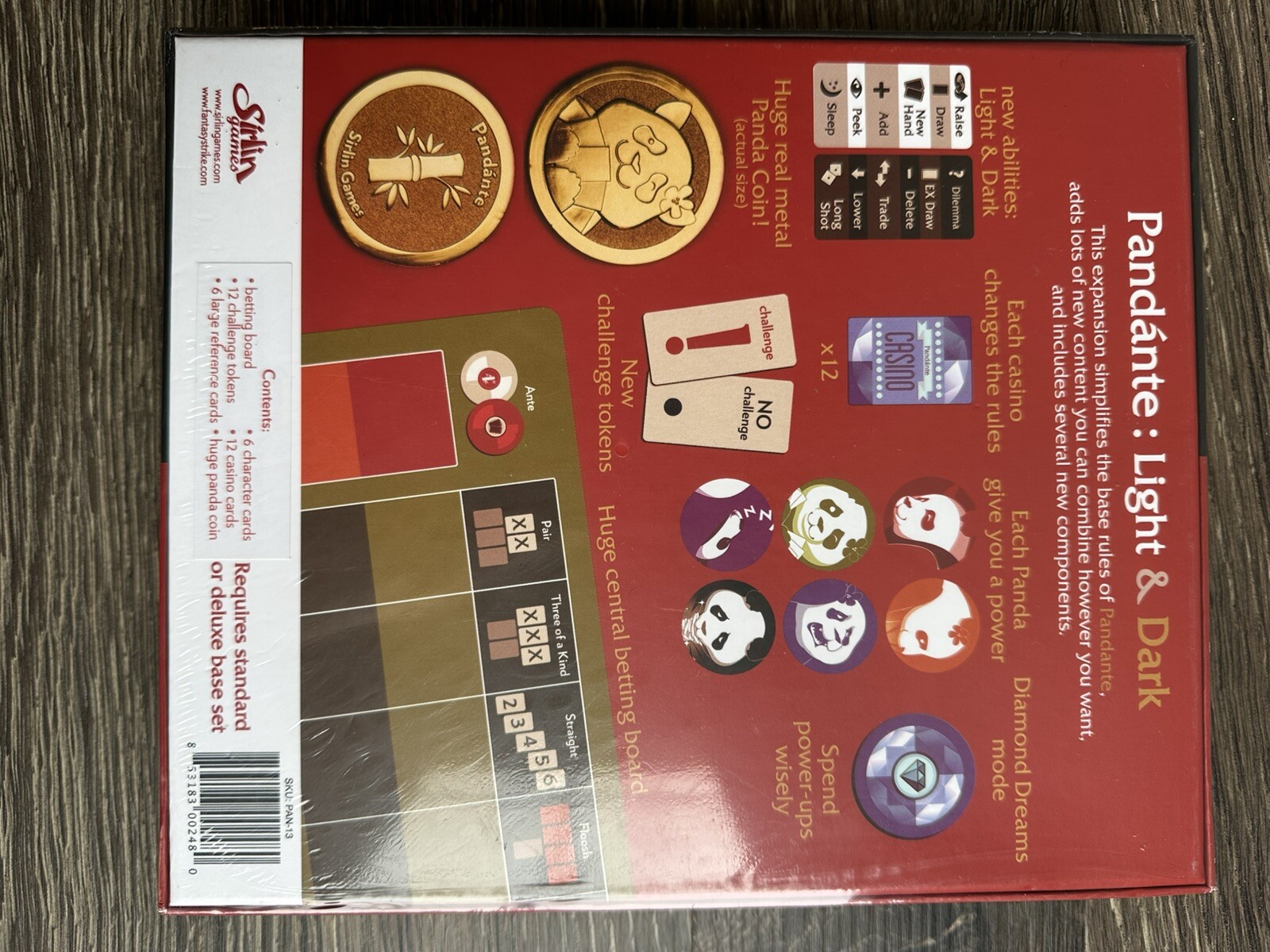 NEW Pandante – Light & Dark Expansion (Sirlin Games)