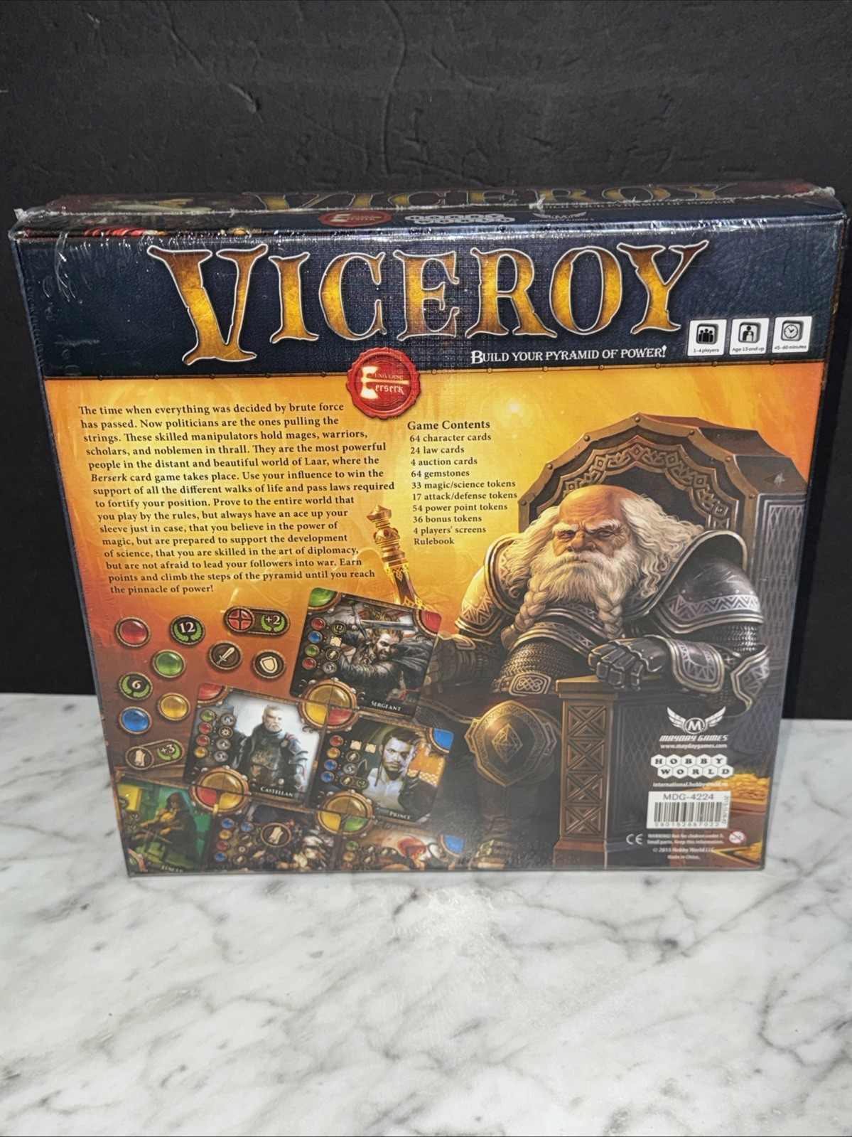 VICEROY 2015 Game board by Mayday Games. New and factory sealed.