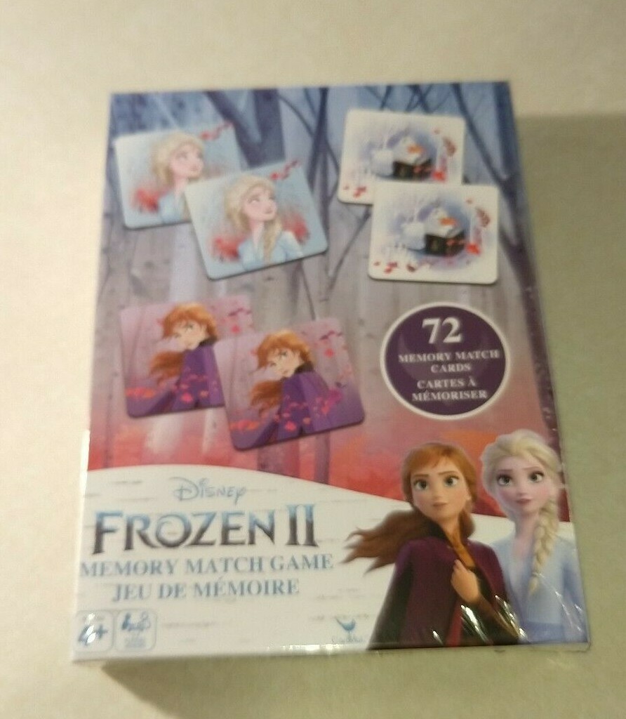 DISNEY FROZEN II Memory Match Game 72 Cards Kids ELSA ANNA OLAF Educational NEW