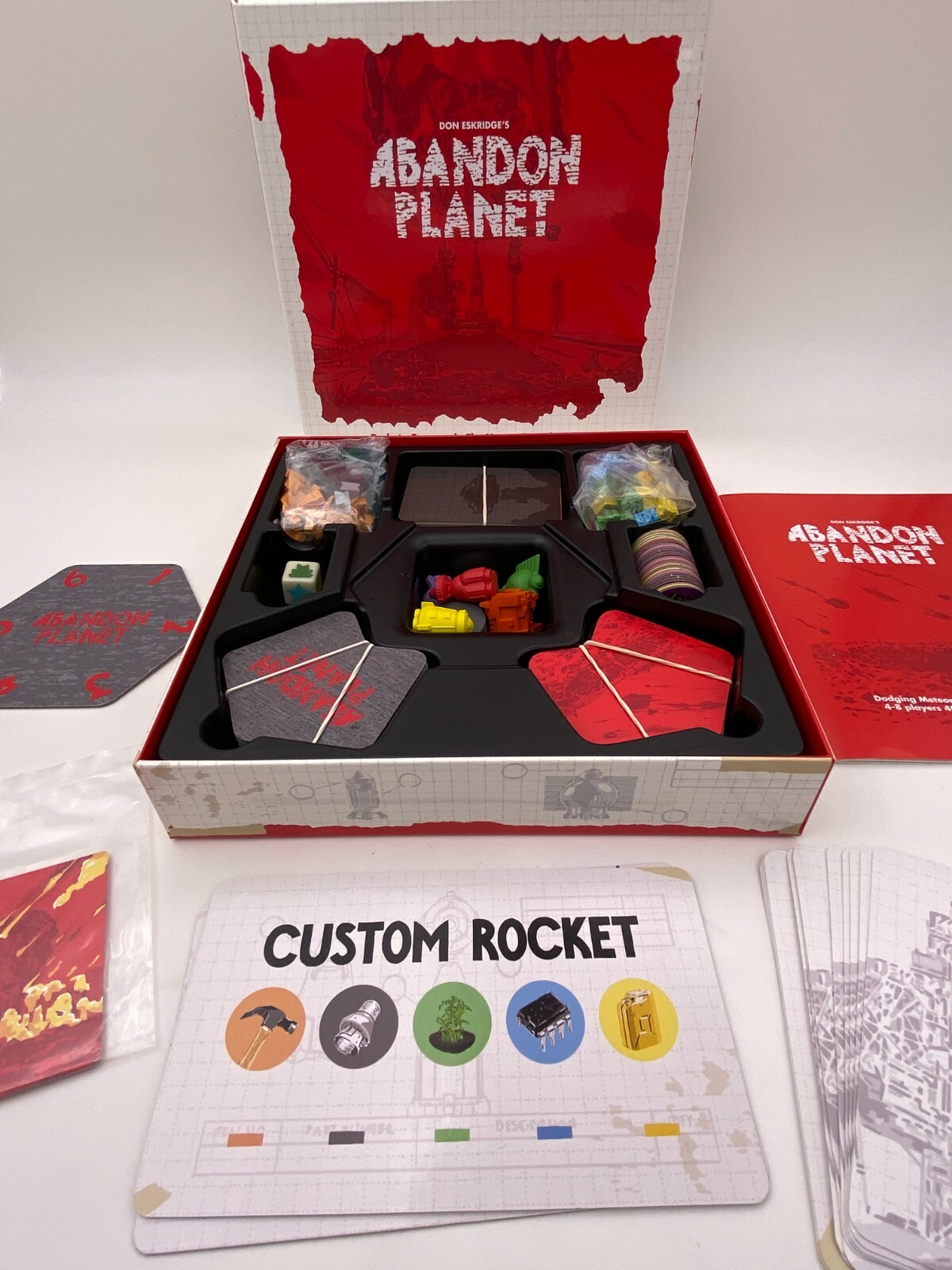 Abandon Planet The Meteor Apocalypse Game Complete Don Eskridge Orange Machine