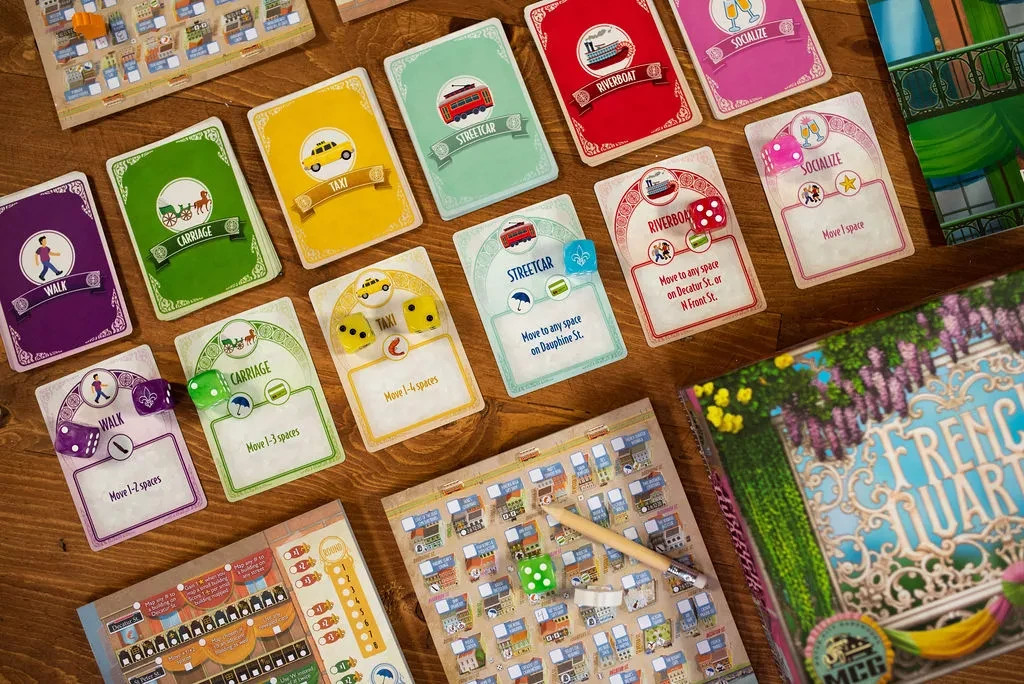French Quarter + Roll & Write BoardGame 25th Century Games / MotorCity Gameworks