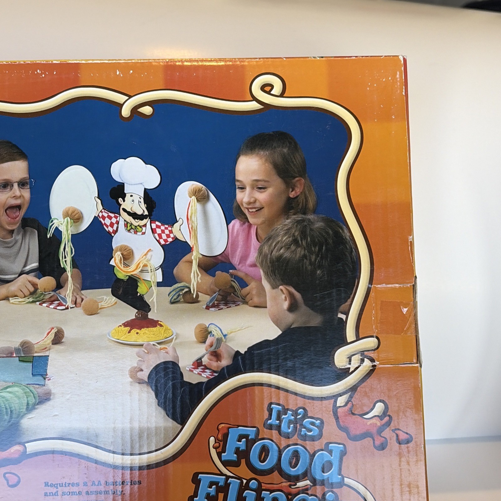 Alfredo’s Food Fight Game Fundex 2005 Vintage Board Game Electronic Incomplete