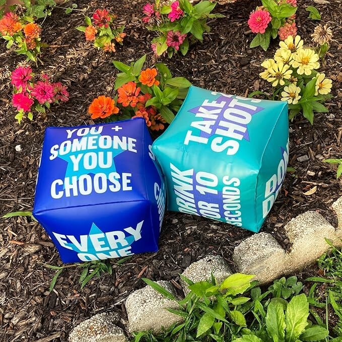 Giant 10″ Inflatable Dice Drinking Game – Pool Parties, Lawn, Floor, BBQ Games