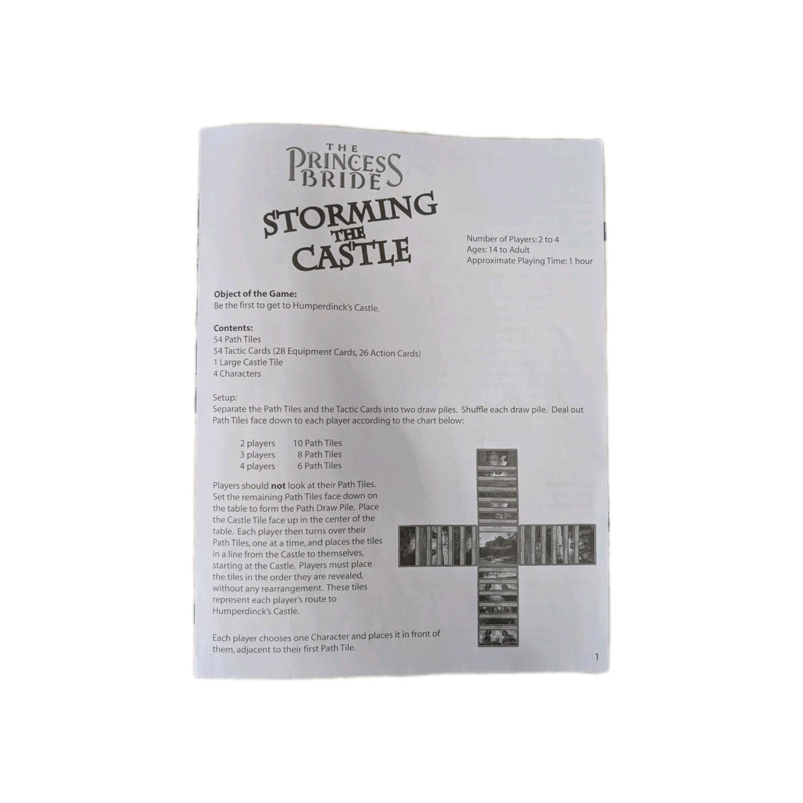 The Princess Bride Card Game Storming the Castle, By toy vault, 2-4 Players 14+