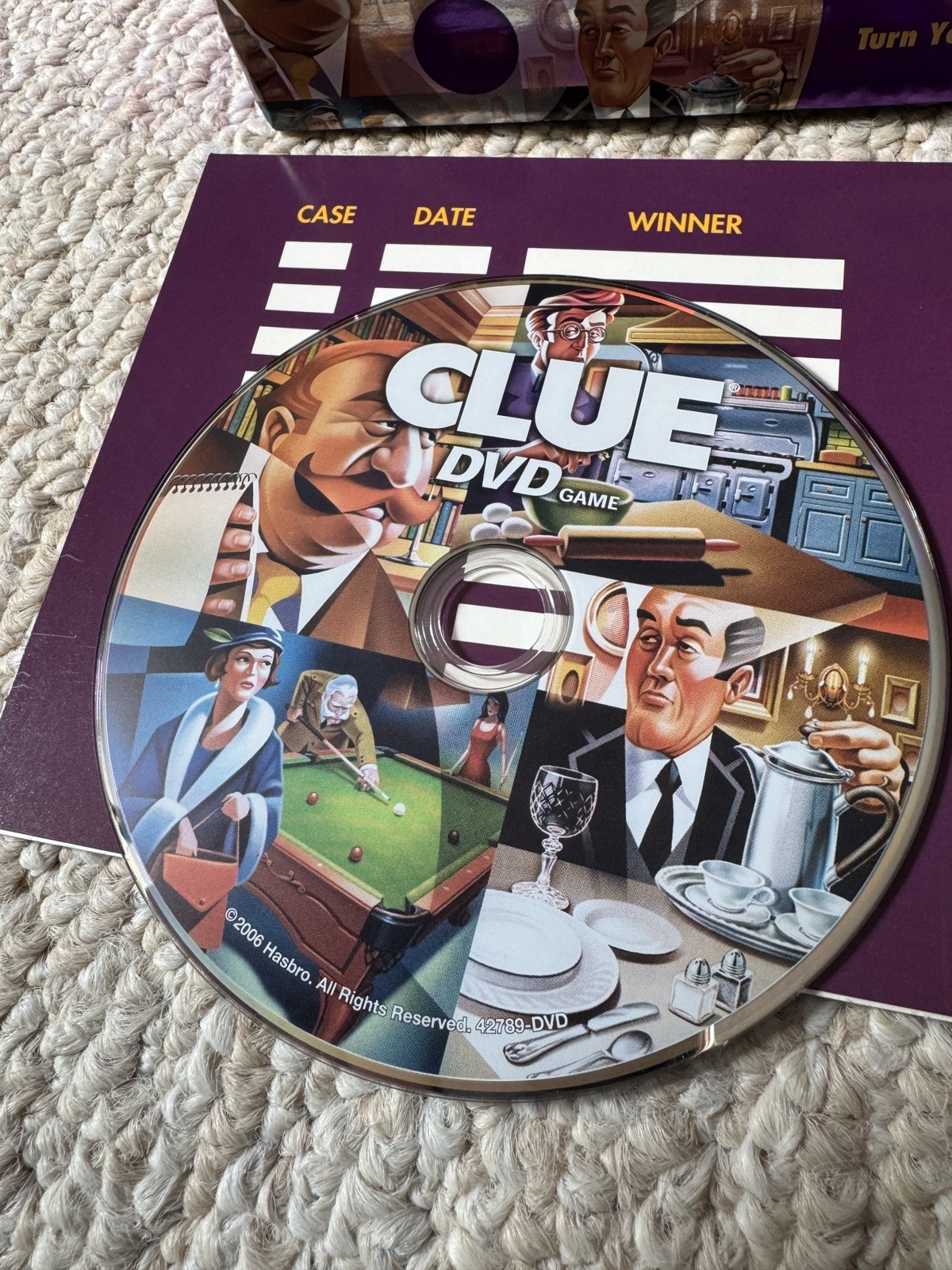 Clue DVD Game by Parker Brothers – 2006 Edition OPEN BOX – Complete!