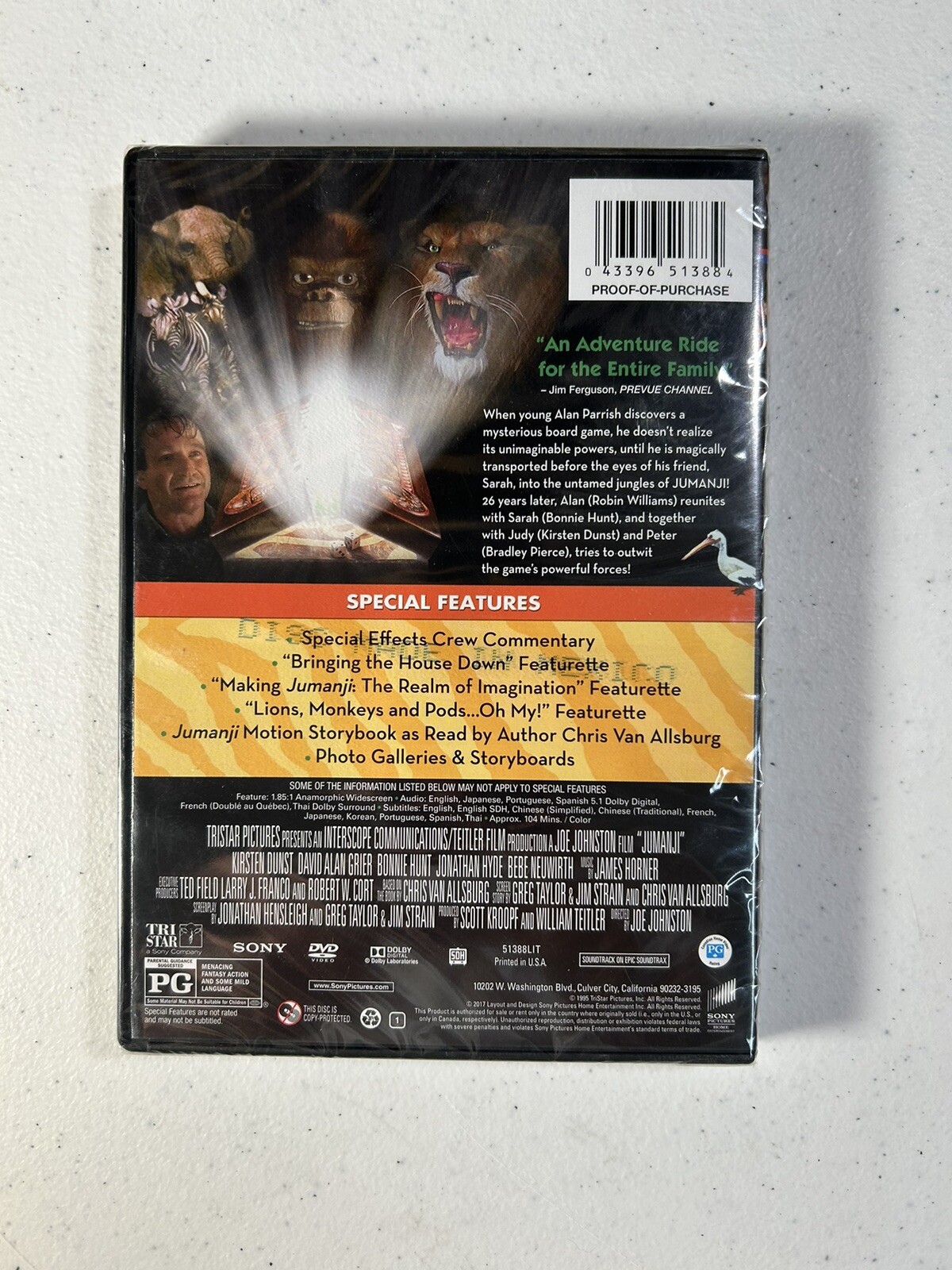 Jumanji Collection – The Game Real Wooden Box Edition, DVD And Original VHS