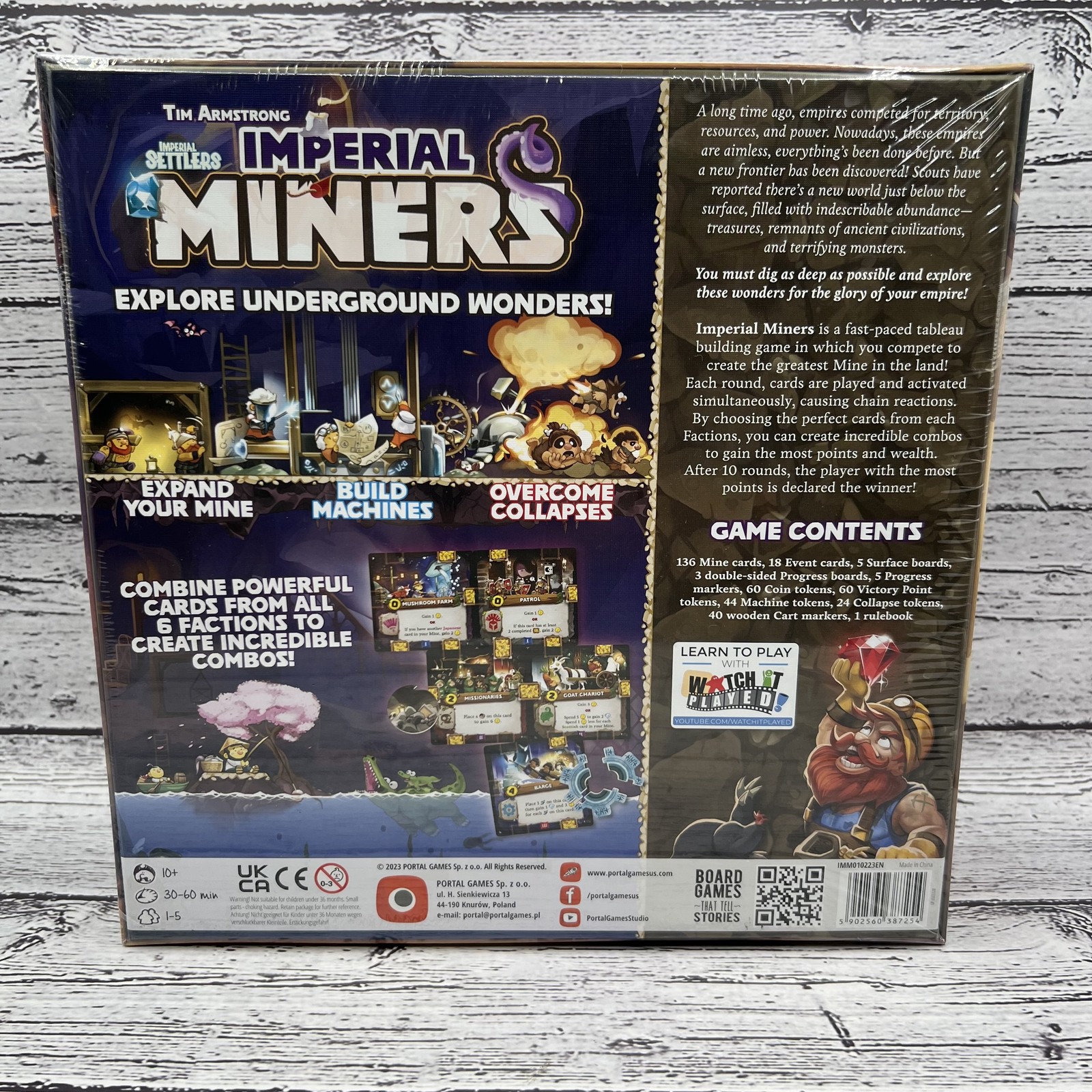 Imperial Miners Board Game Brand New Sealed Fast Paced Card Game Portal Games
