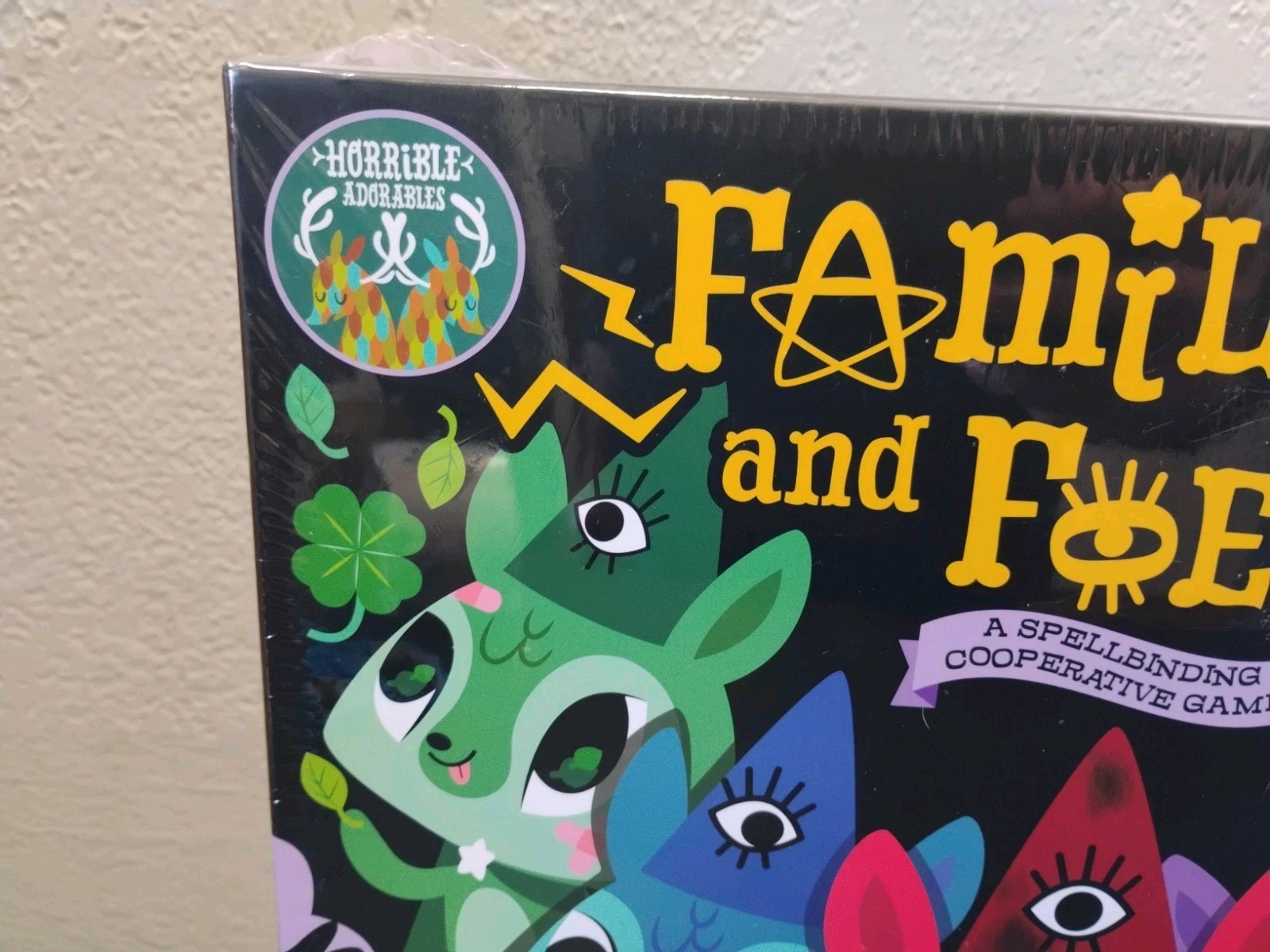 Familiars and Foes Cooperative Board Game By Horrible Adorables New Sealed
