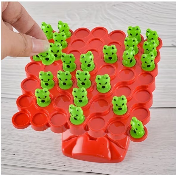 Fun Balance Board Game Frogs. Family Fun, Stocking Stuffer! Random color choice