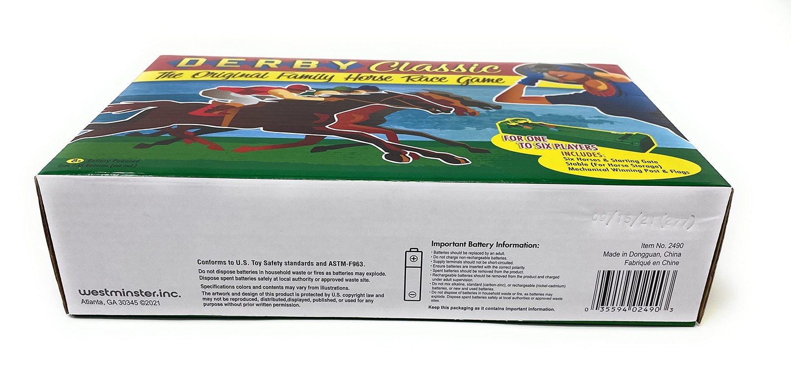 Westminster Desktop Derby Racing Game by Inc.