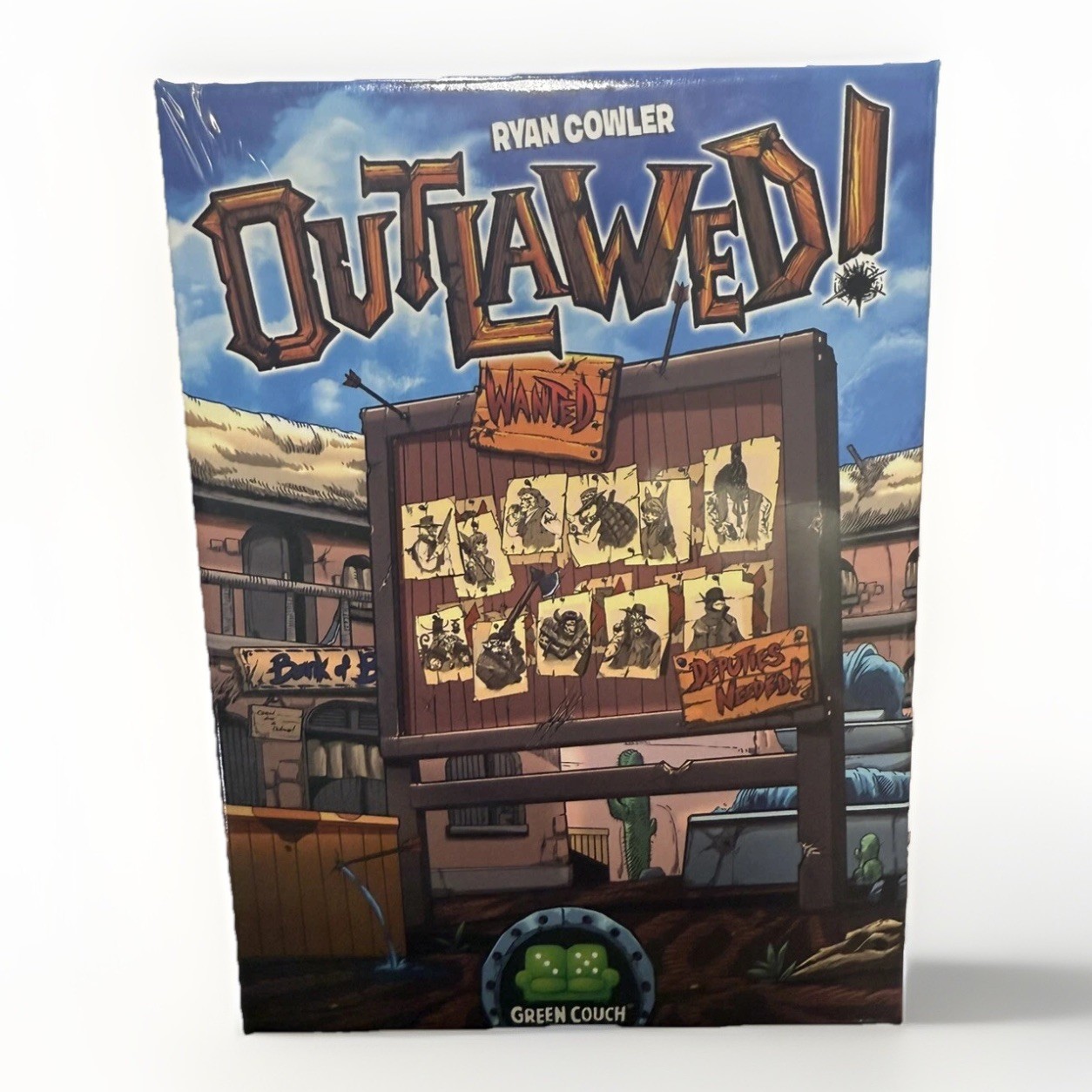 Outlawed! – Family Western Strategy Card Game- Sealed Green Couch Board Games