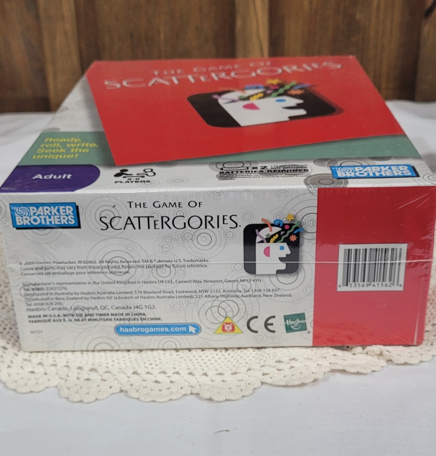 Game of Scattergories 2009 Parker Brothers 05721 for Adults NEW SEALED