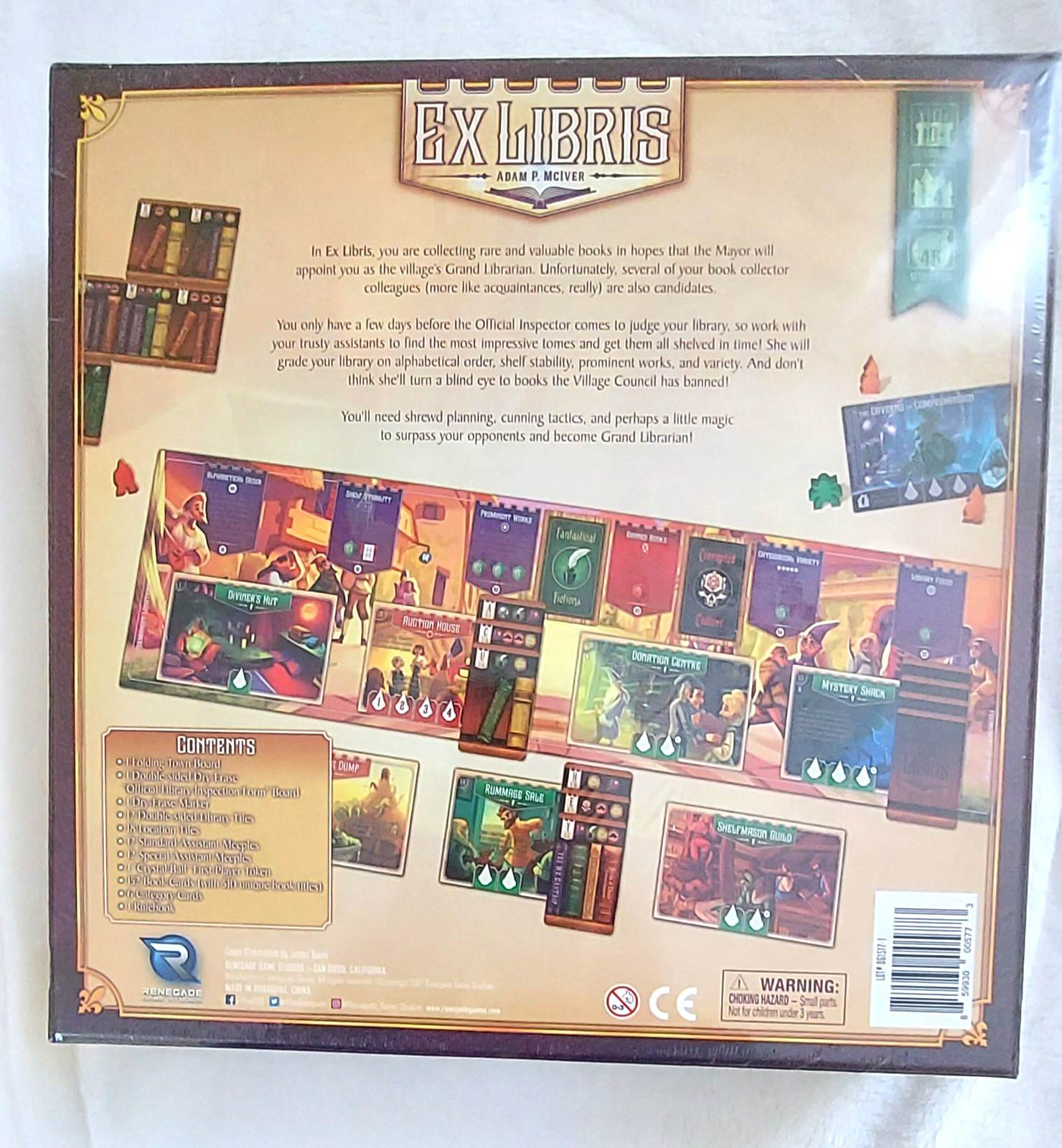 Ex Libris Board Game: Strategy Adam P. McIver, Ages 10+ New, Sealed