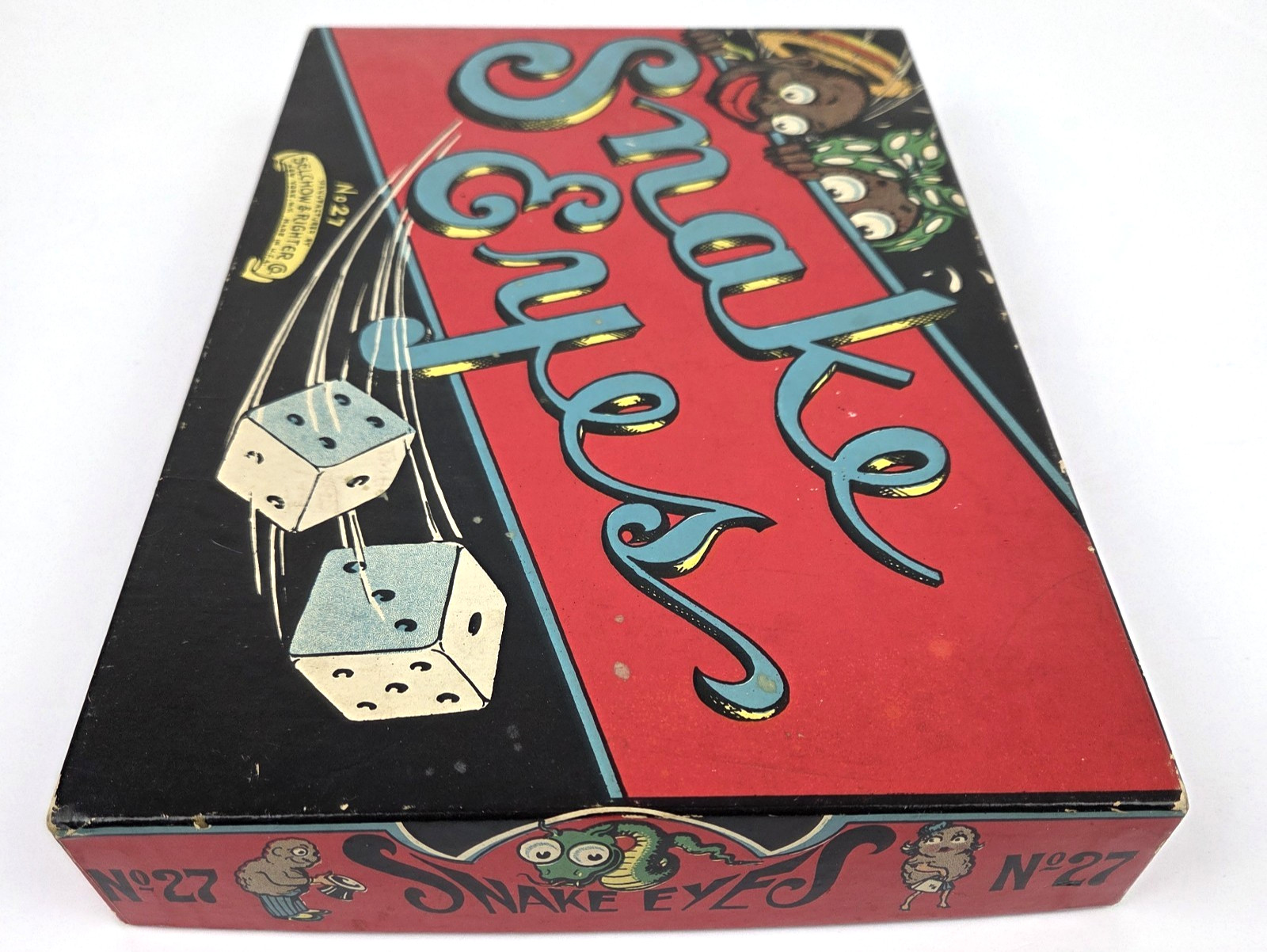 Vintage SNAKE EYES Game Circa 1930s By Selchow & Righter No. 27