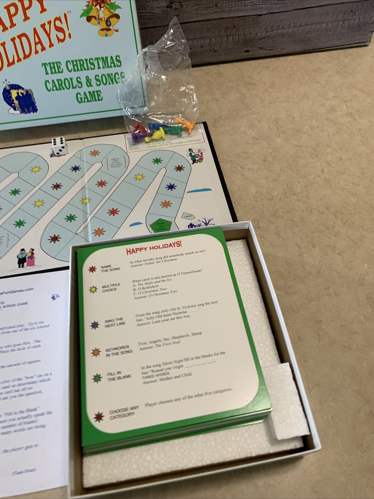 Happy Holidays! The Christmas Carols & Songs Board Game Trivia Lyrics