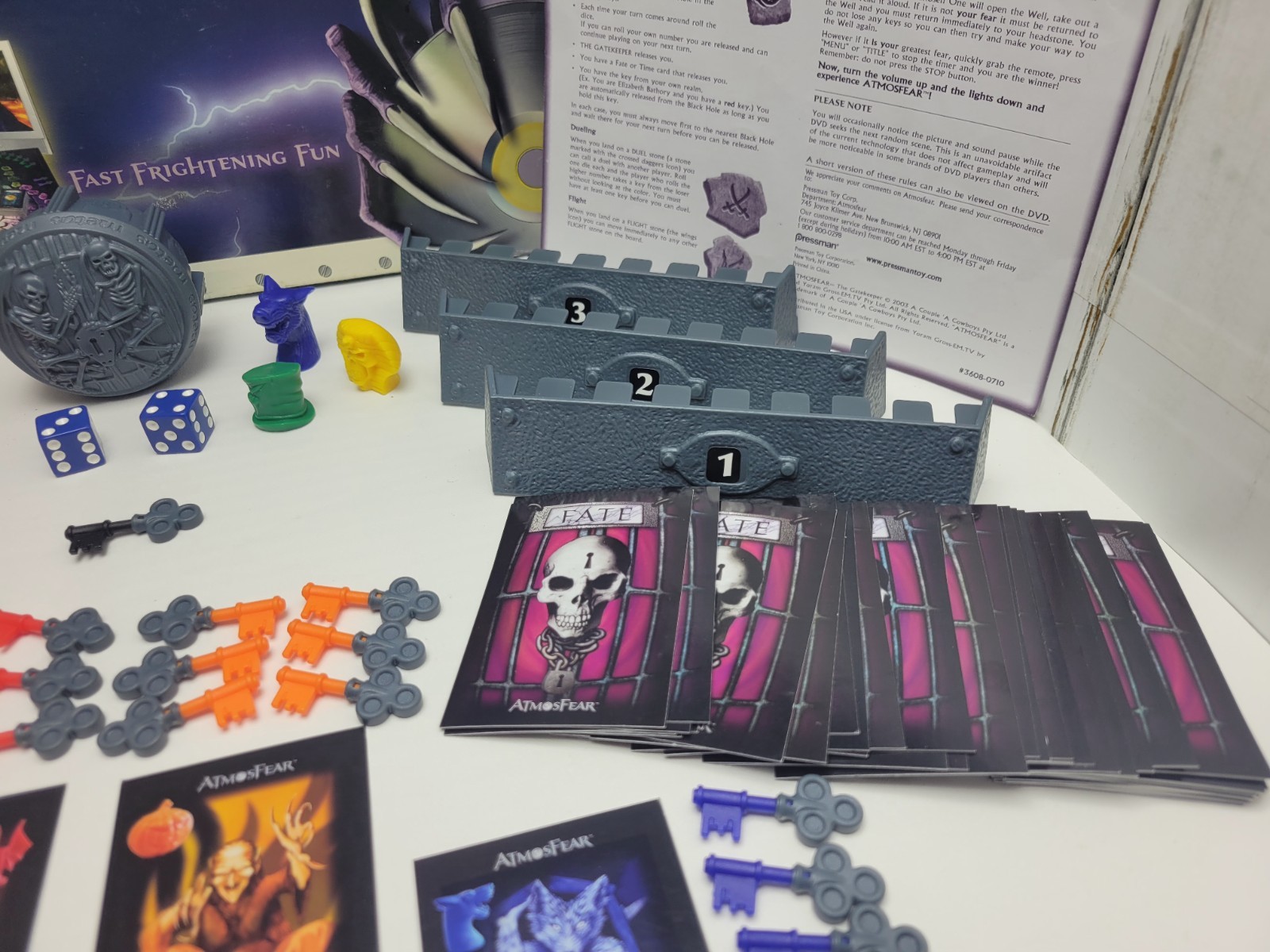 2004 Pressman AtmosFear The Gatekeeper DVD Board Game- COMPLETE