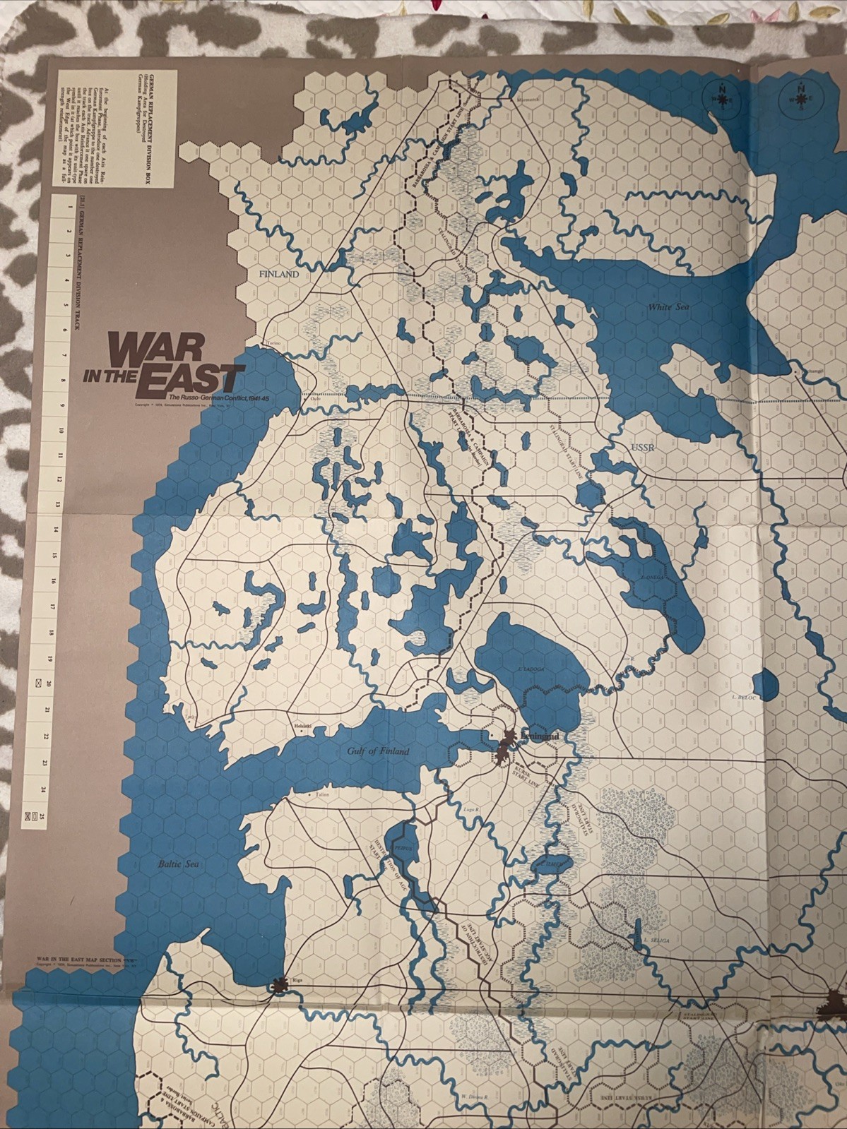 SPI. 1974. War In The East. Punched. VGC. Rare Collectible.