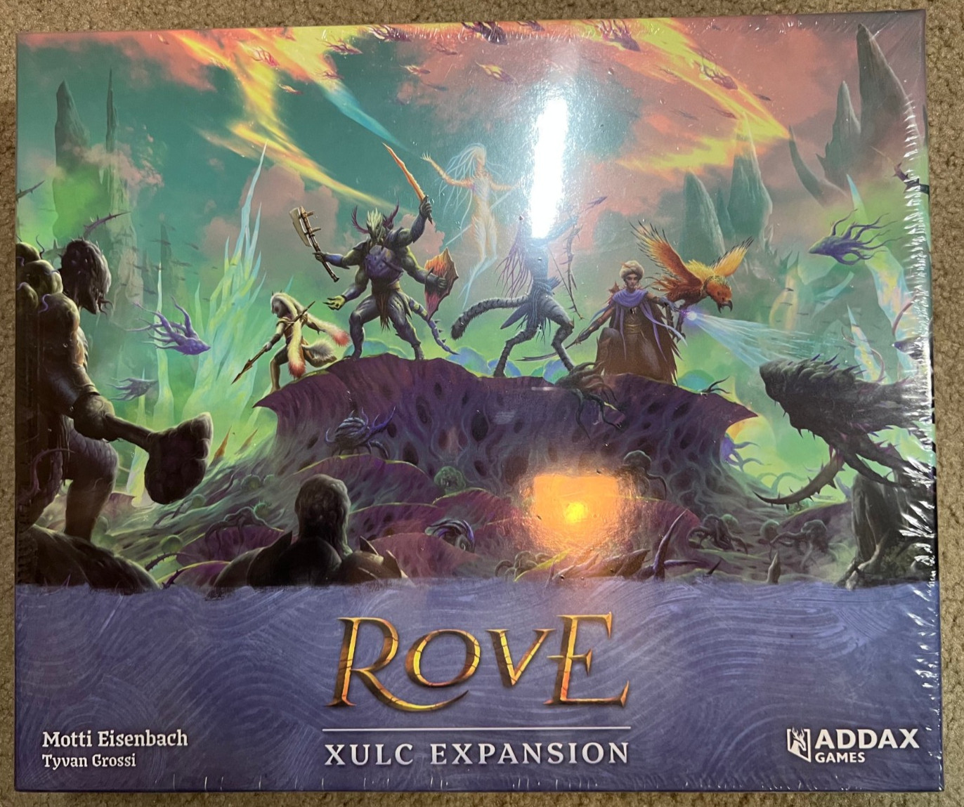 Rove Board Game – Fantasy Theme with Xulc Expansion – Addax Games – EXCELLENT