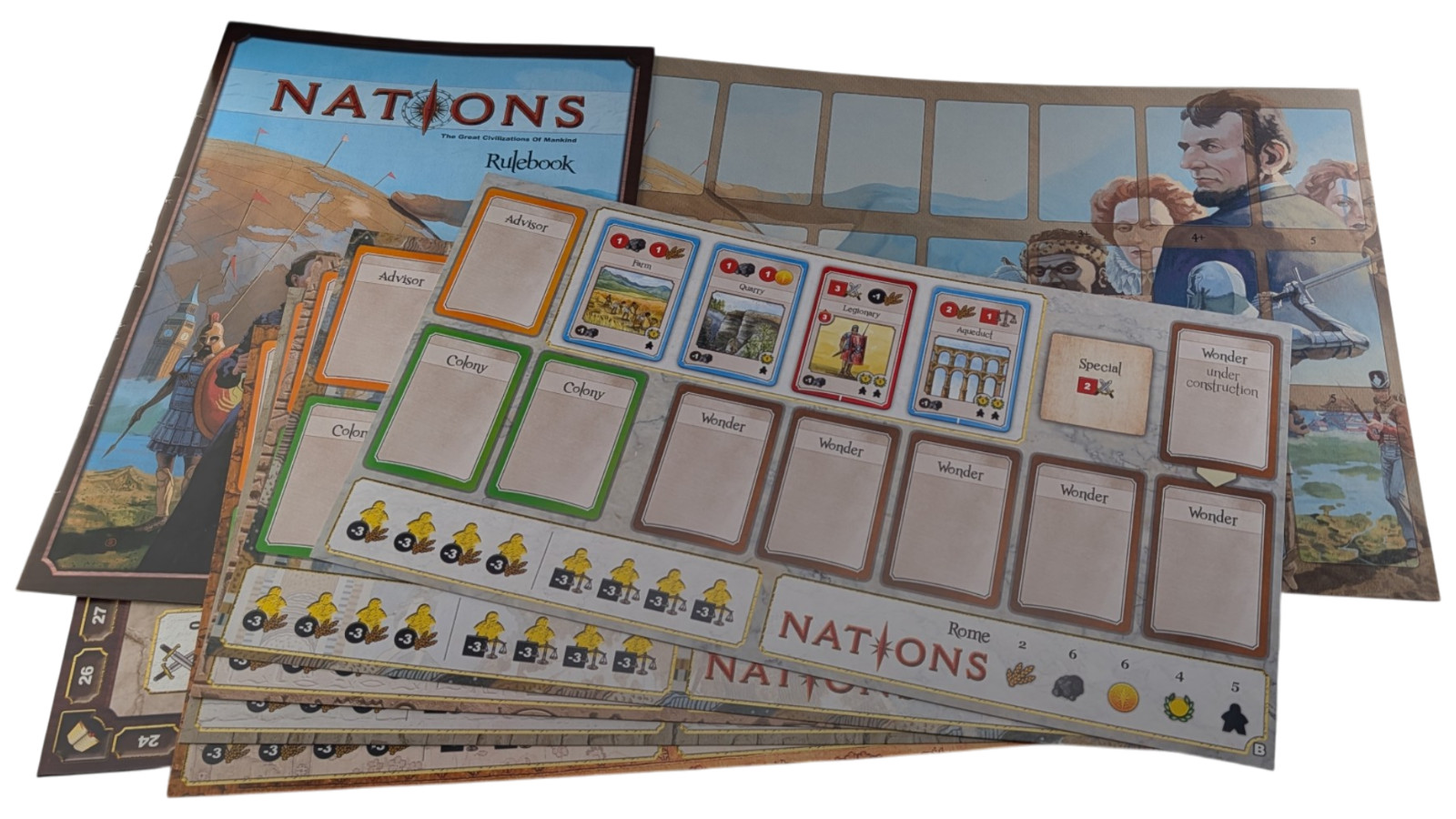 Nations Board Game Lautapelit Asmodee 2013 Complete 1-5 Players