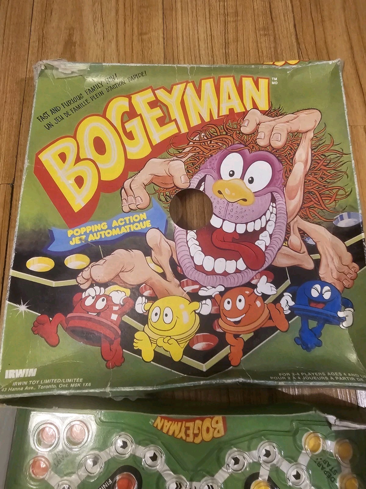 Vintage Bogeyman Board Game Irwin Toy 100% Complete 2 to 4 Players