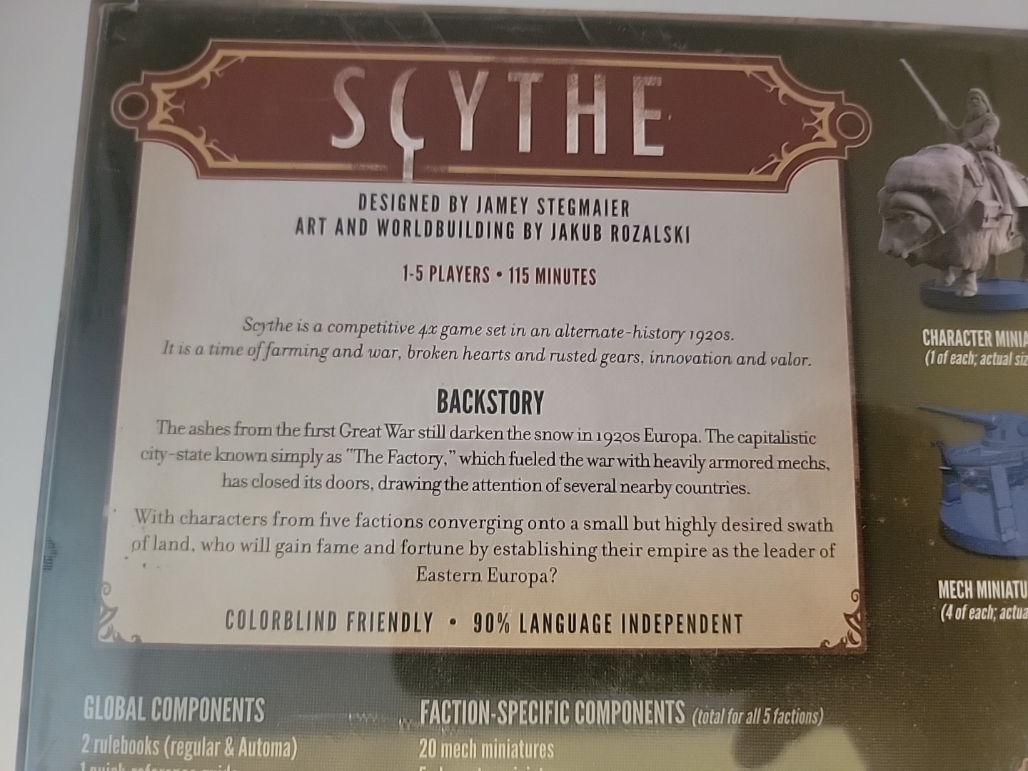 SCYTHE: Stonemaier Games by Jamey Stegmaier Board Game BRAND NEW & SEALED