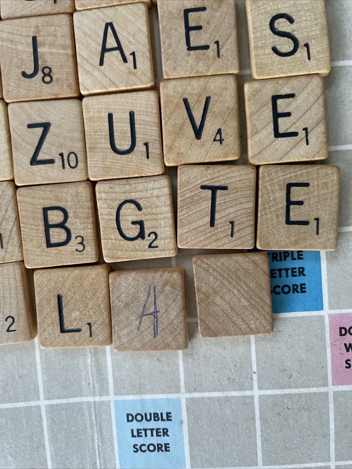 Vntg 1948-1953 SCRABBLE Board Game Selchow & Righter Complete Wood Tiles See Pic