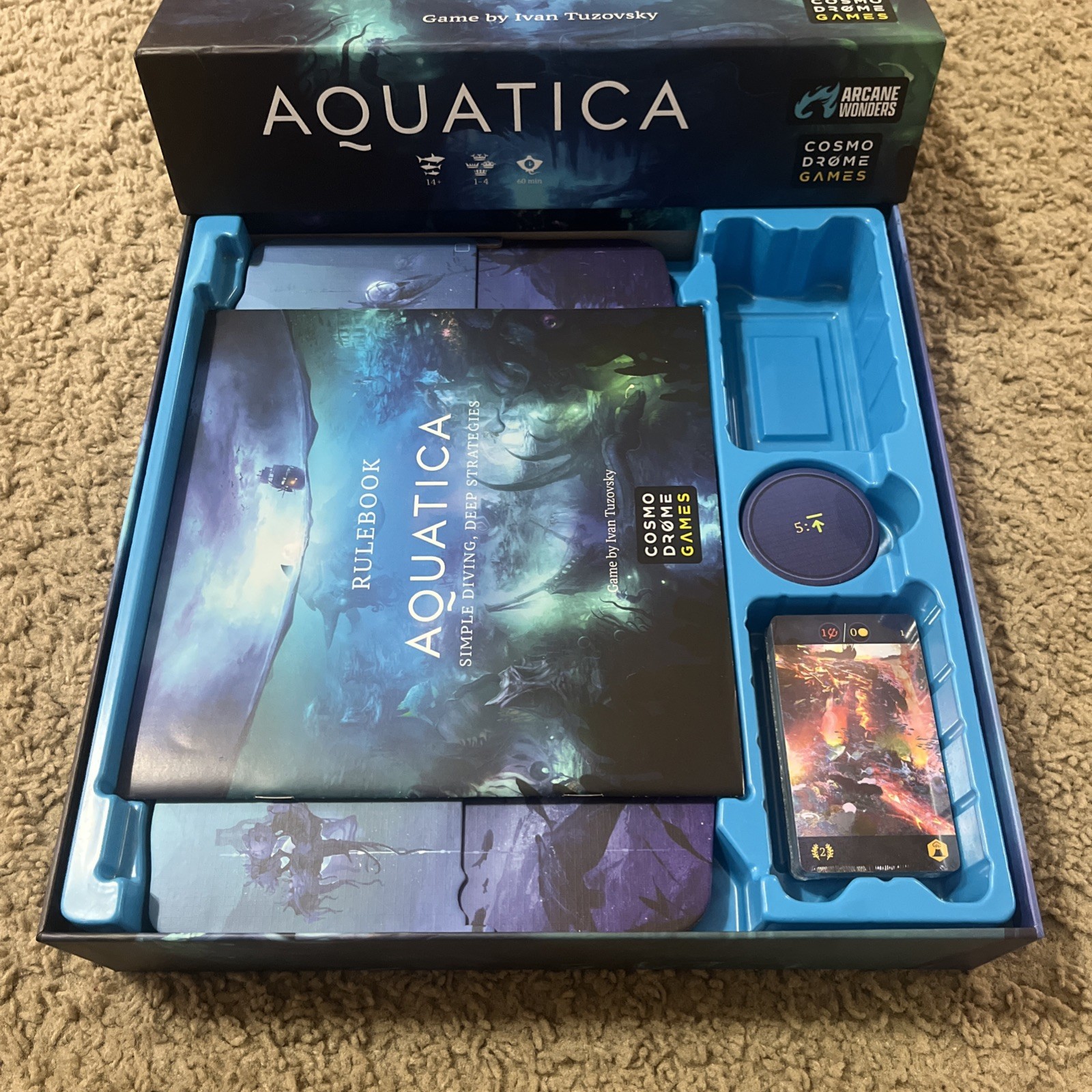 Aquatica Strategy Board Game by Arcane Wonders & Ivan Tuzovsky, New Open Box