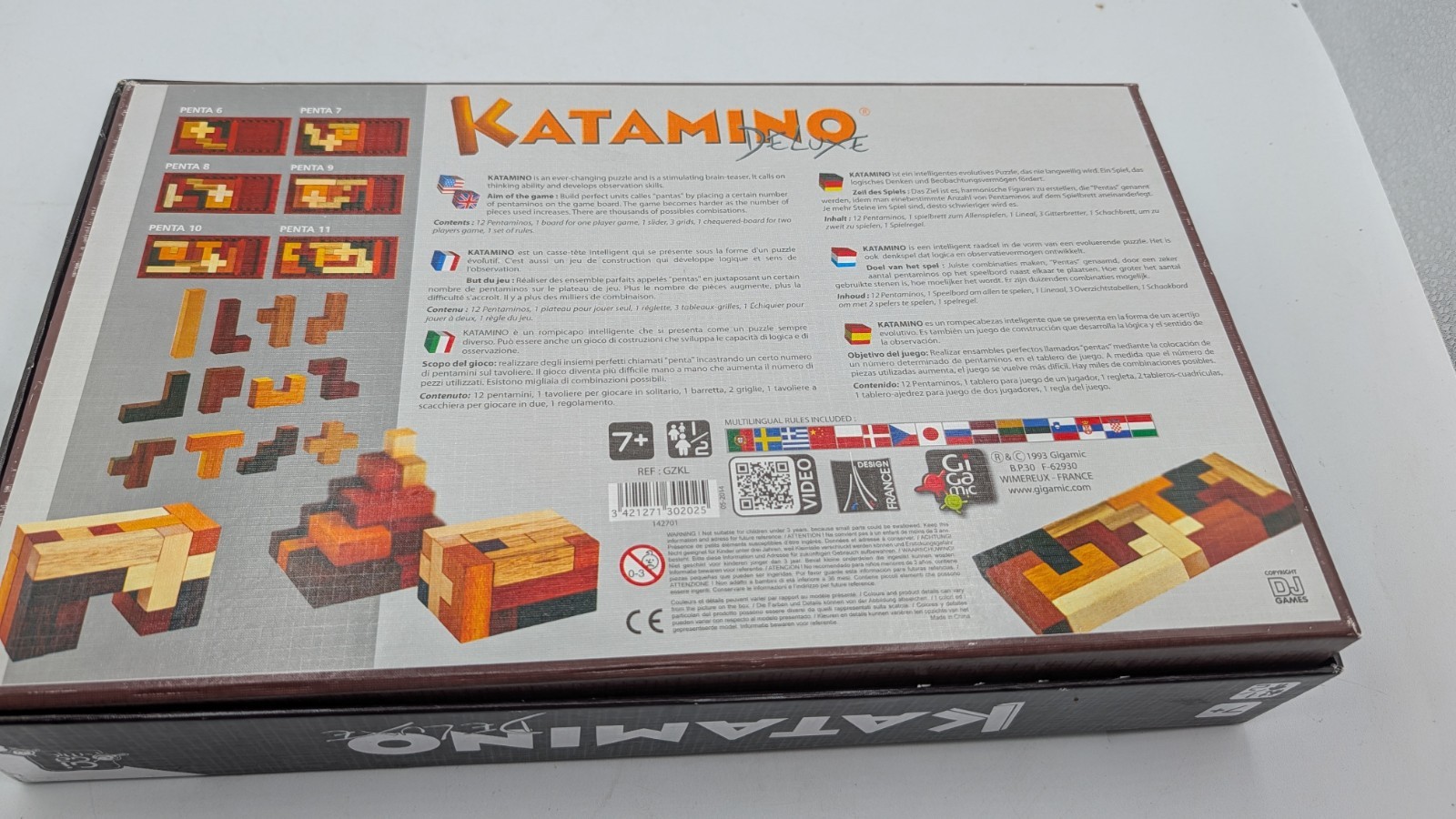 Katamino Deluxe Puzzle Game 1993 Gigamic France – Complete