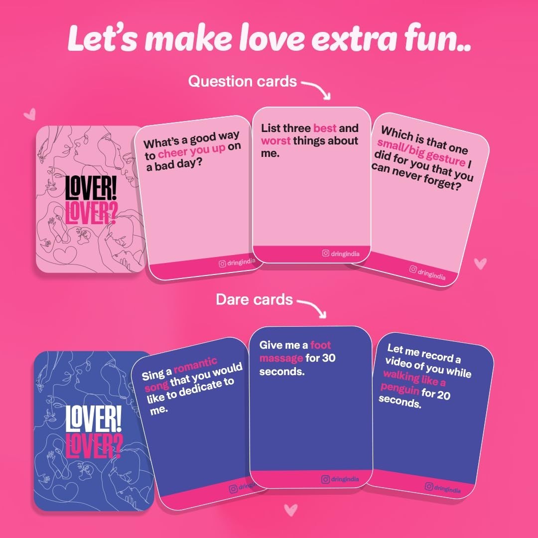 Dring Lover Love The Ultimate Card Game for Lovers Goofy Questions & Cute Dares