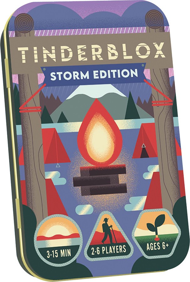 Tinderblox Storm Edition Dexterity Game Waterproof Campfire Family Game 2-6