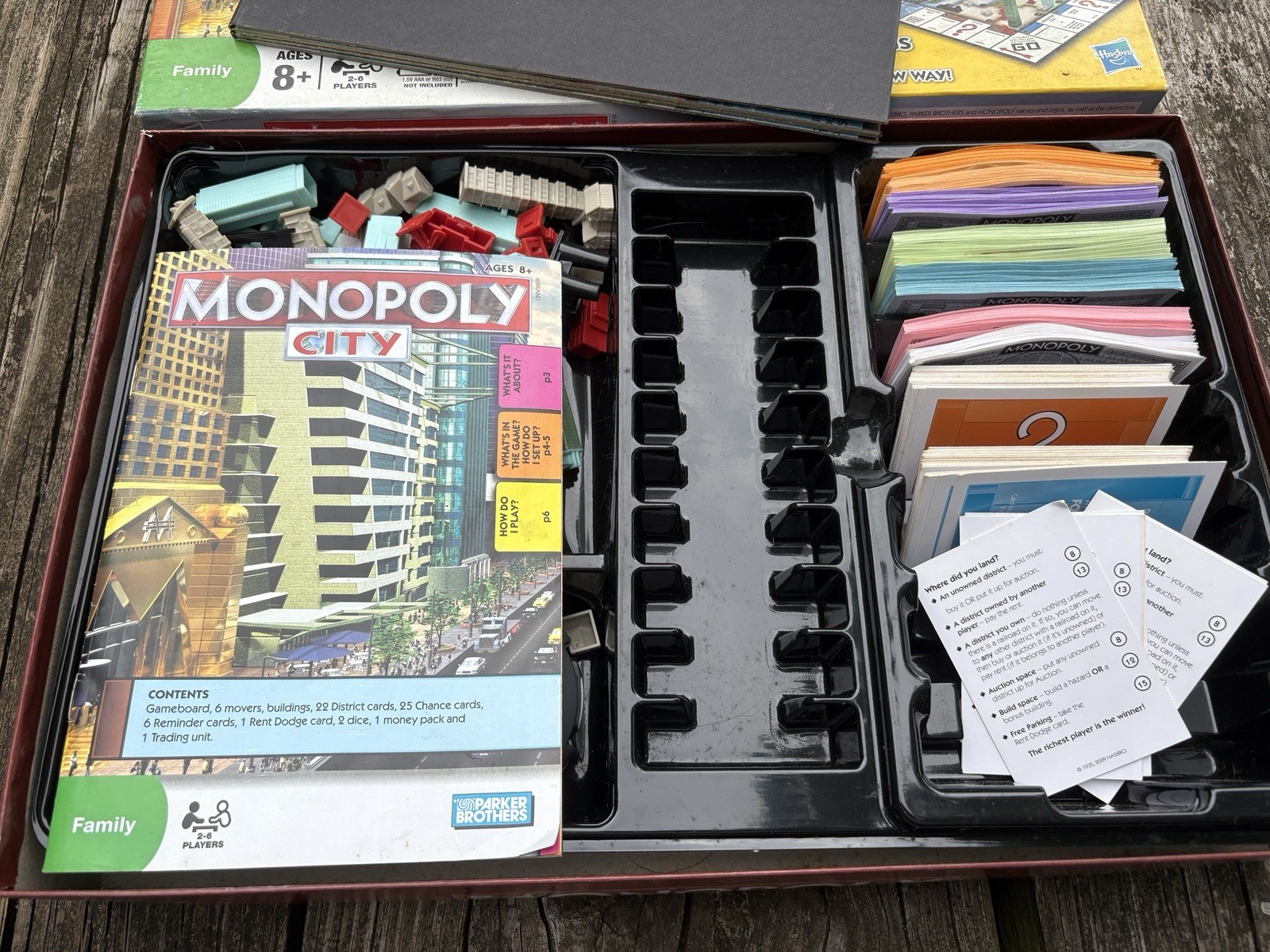 Hasbro Monopoly City Board Game 3D Buildings Electronic Banking Trading Unit