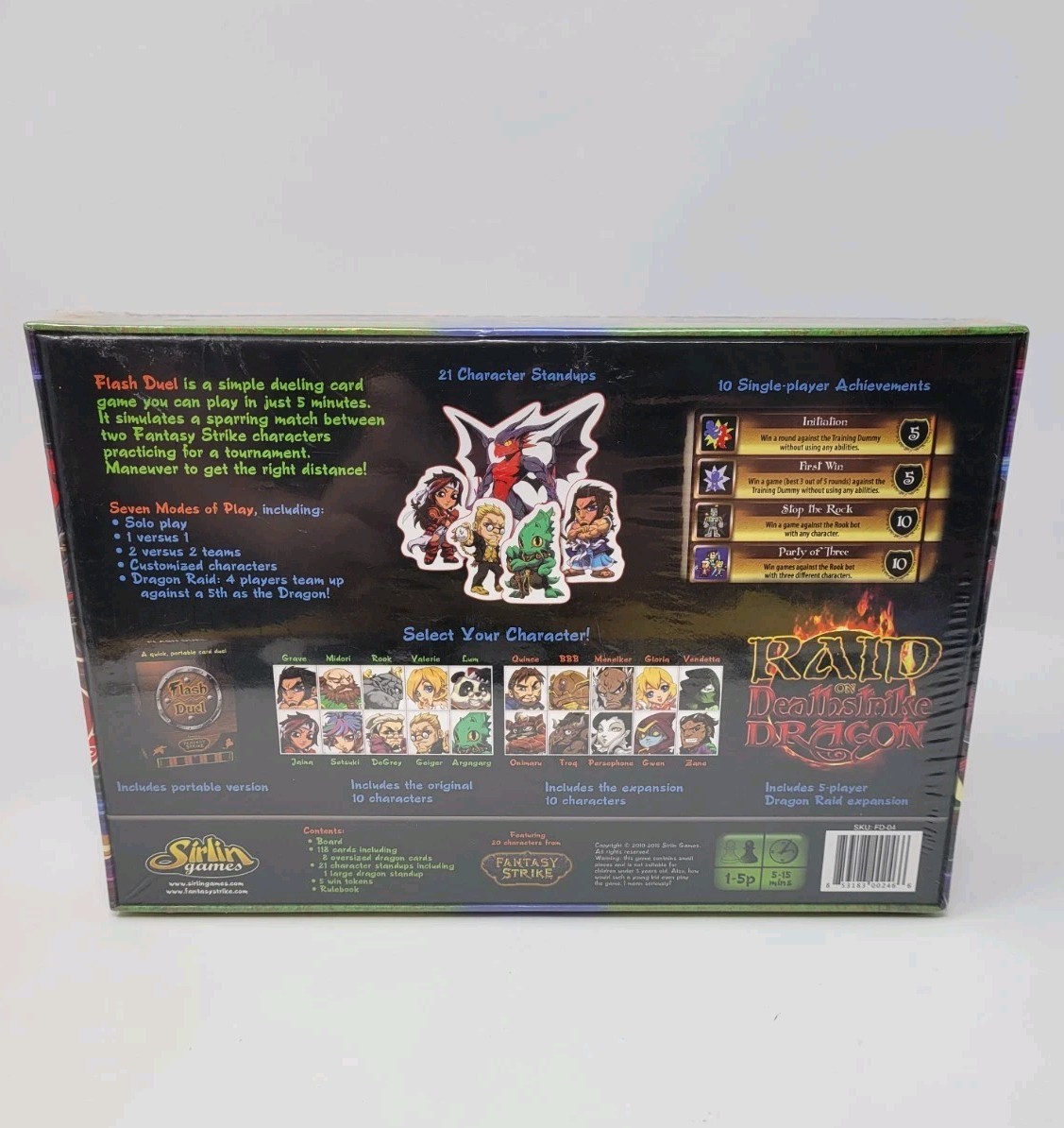 Flash Duel: Revised Second Edition Board Game Sirlin Games, (2015 New Sealed)