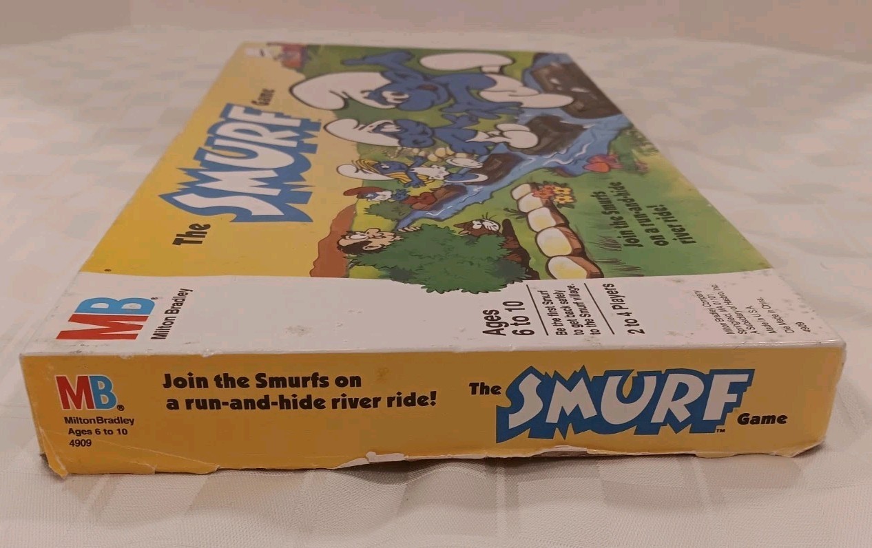 Milton Bradley The Smurf Board Game 1988 – Acceptable Condition – Incomplete