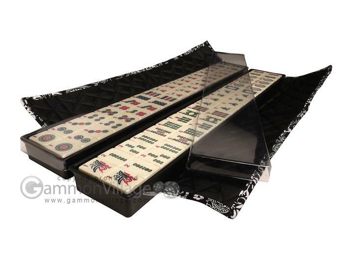 New Linda Li American Mah Jongg Set – Black Paisley Soft-Sided Quilted Bag