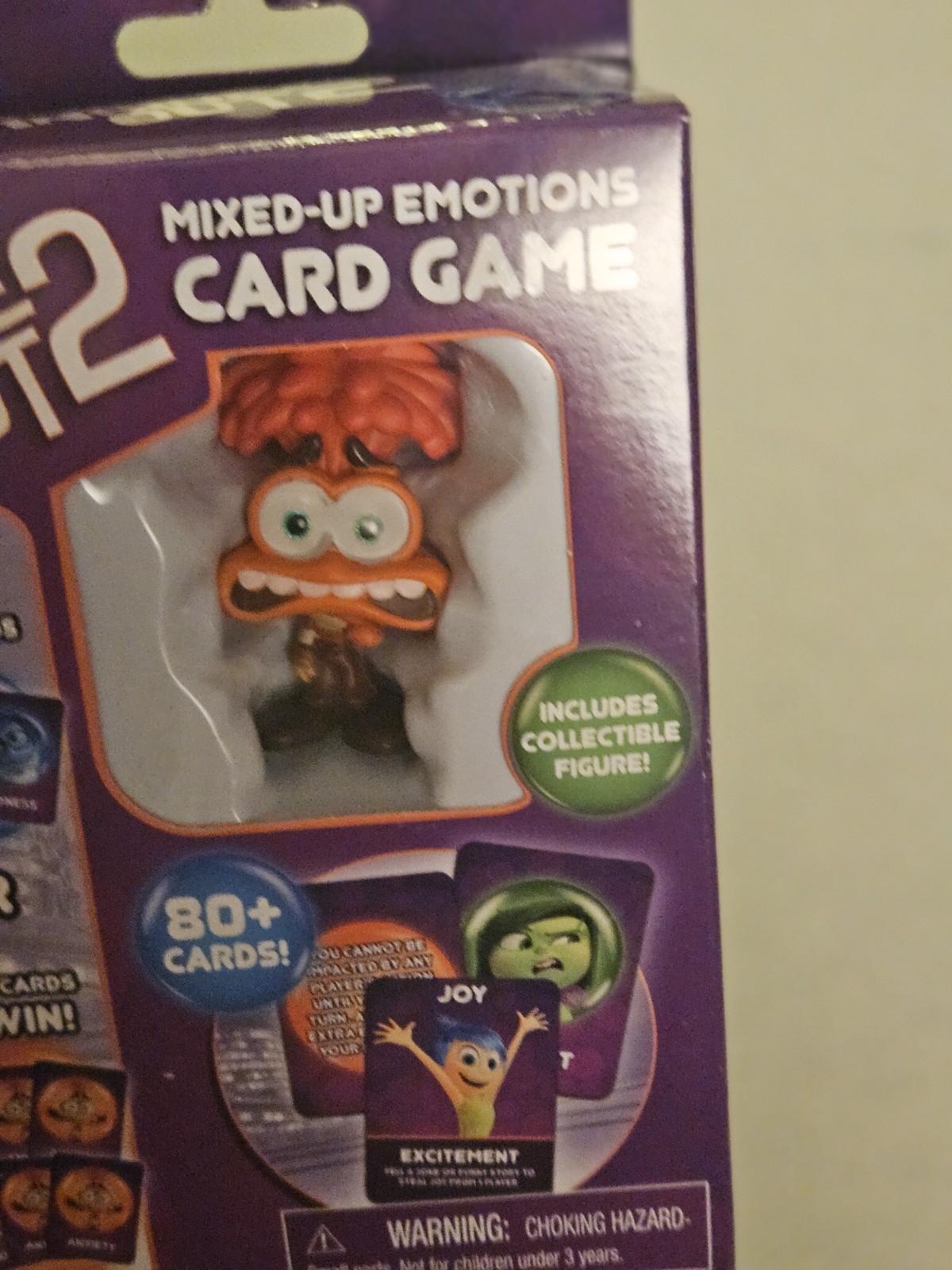Disney Inside Out 2 Mixed Up Emotions Catd Game W/ Collectible Figurine New