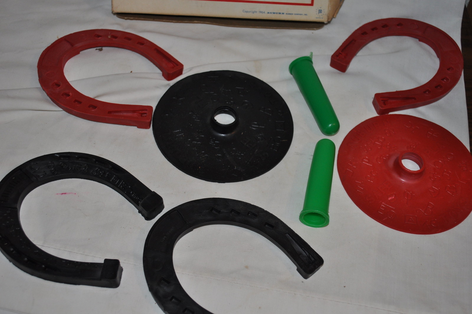 1964 AUBURN WESTERN BRANDED HORSESHOE COMPLETE SET IN BOX VINTAGE USA MADE GAME