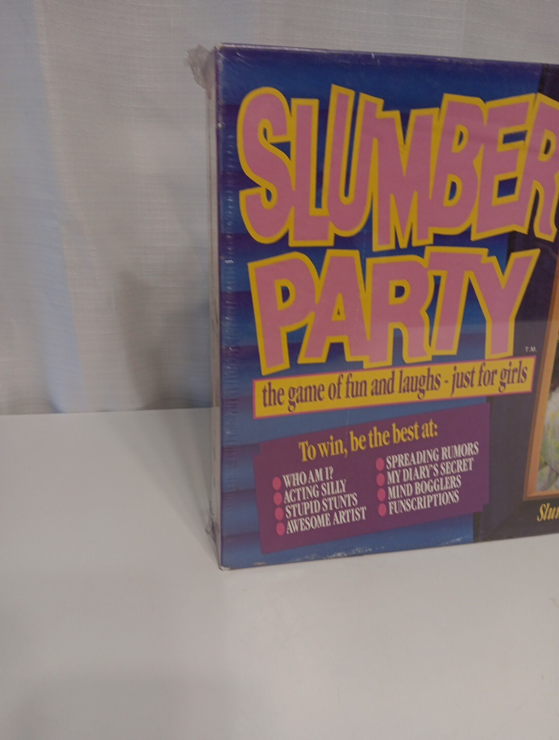 VINTAGE 1990 Slumber Party Game by Cadaco FACTORY SEALED. SLEEPOVER GAME