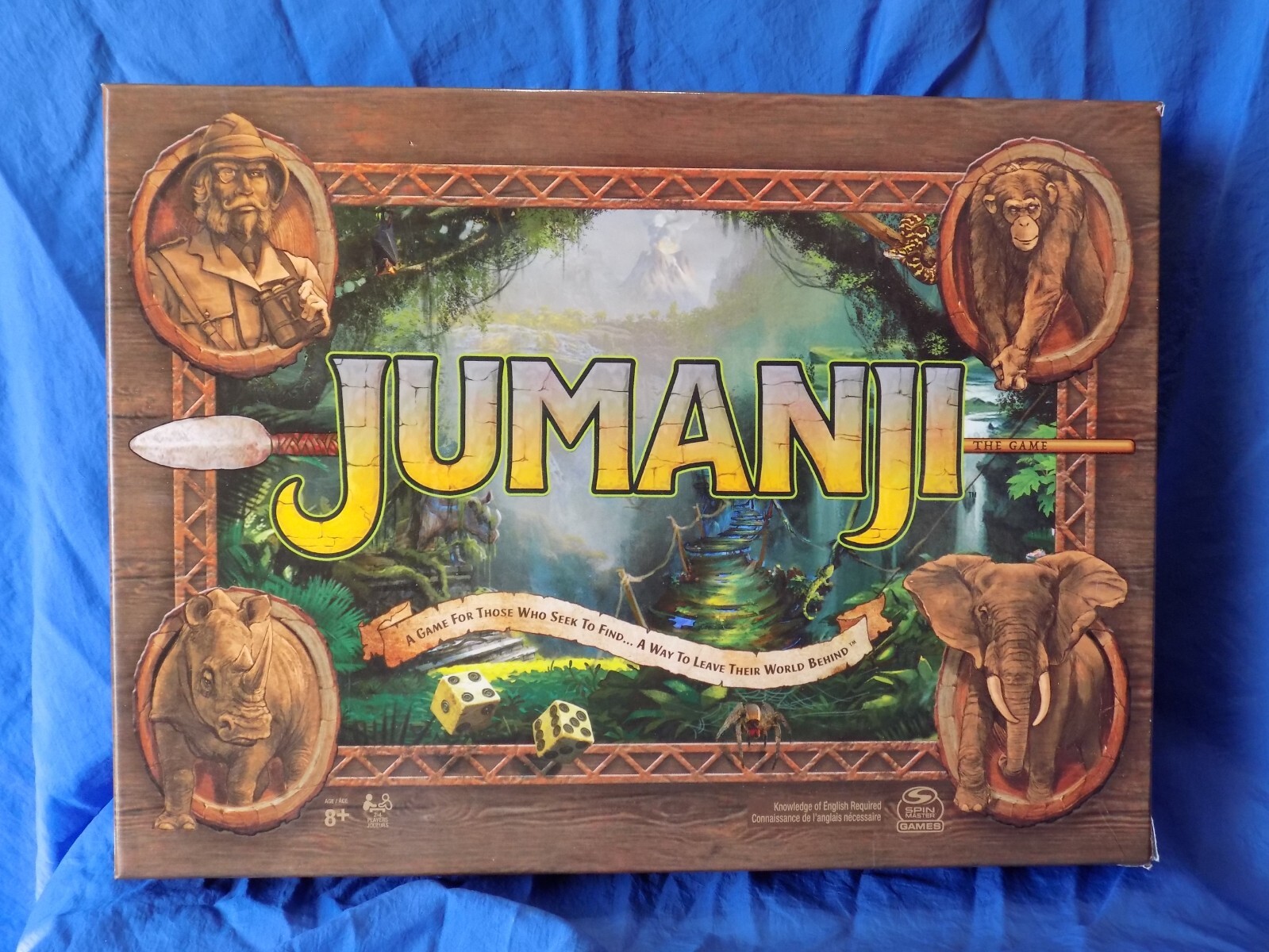 Jumanji Board Game Spinmaster 2021 For Parts or Play Adventurers Beware!