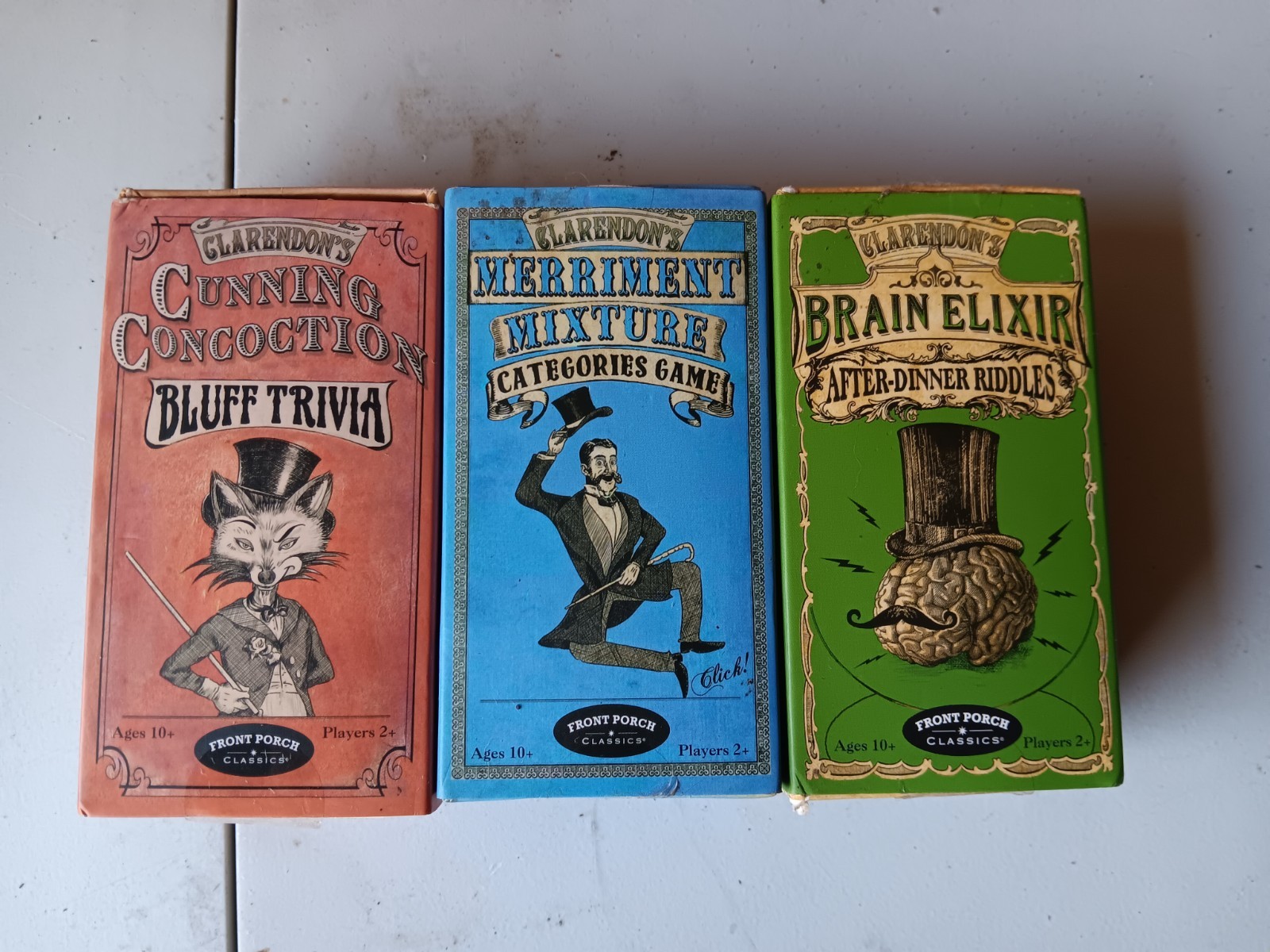 University Card Games THREE Game Gift Pack Front Porch Classics used