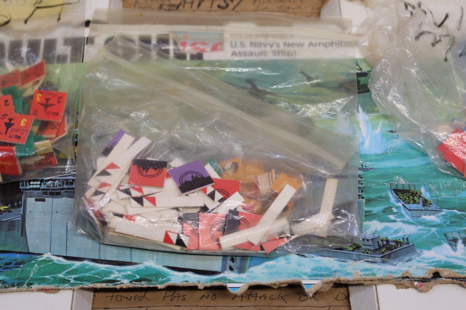 VTG TSR Red Storm Rising War Strategy Board Game 1989 PARTS ONLY Model Box Cover