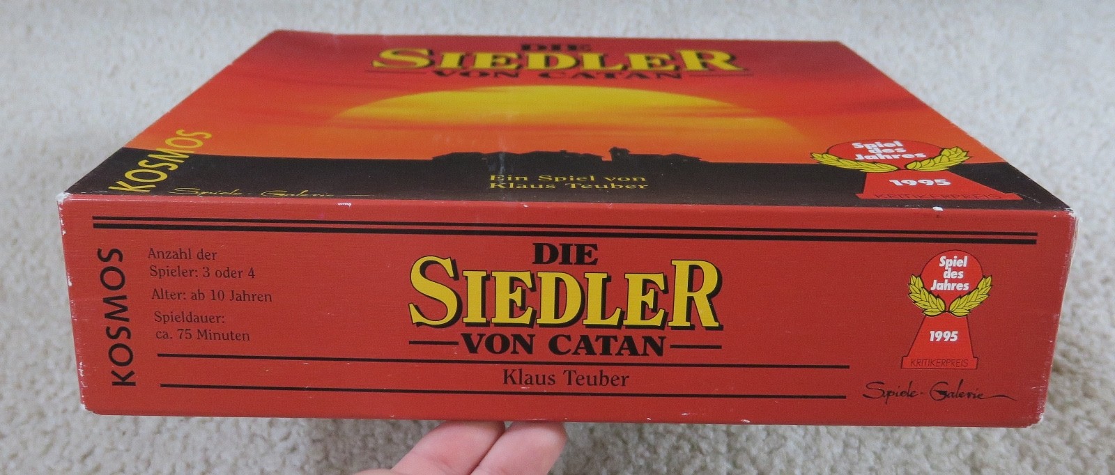 Kosmos Die Siedler von Catan Basisspiel Brettspiel Holz Klaus Teuber 1995 kult