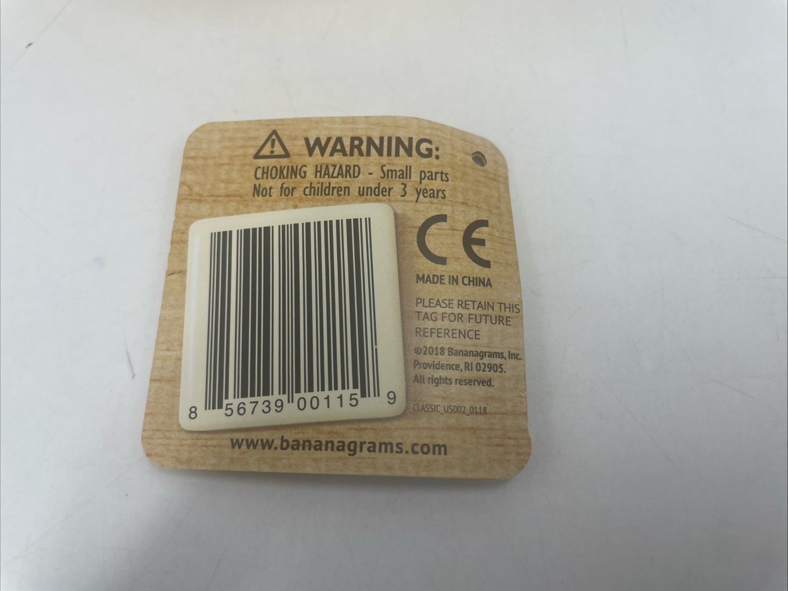 Bananagrams Game Crossword Word Play Complete 144 Pieces Zip Bag & Original Tag