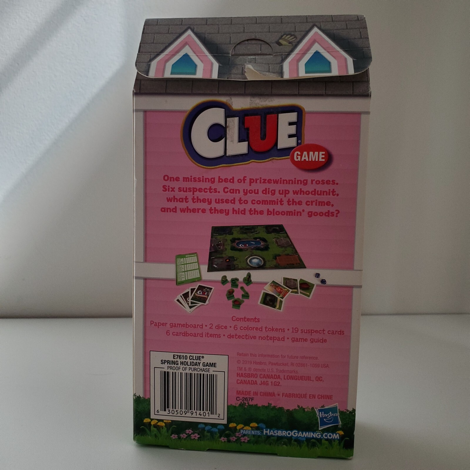 Clue Garden Party Mystery Game Hasbro COMPLETE Roses Flower Floral Theme