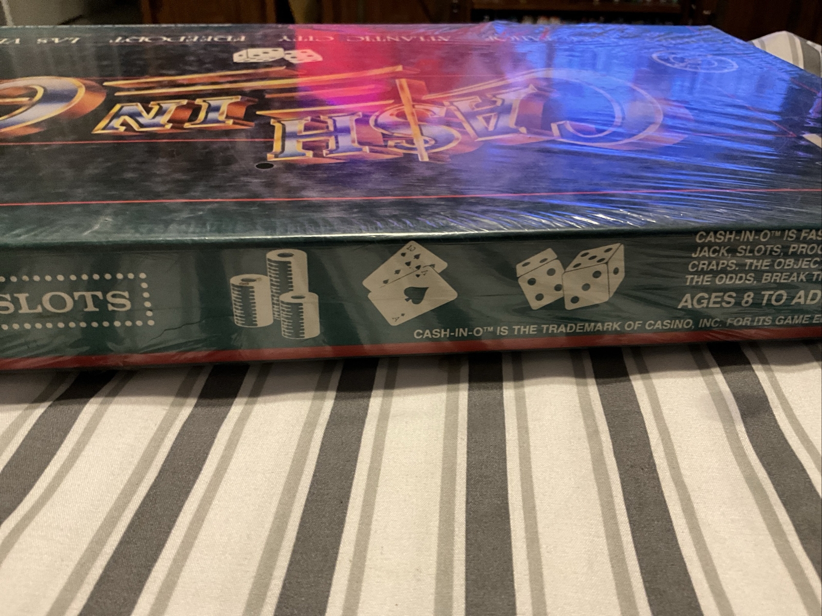 Ca$h In O Slots Board Game 1987 New Sealed 8 & UP FAST PACE GAME SLOTS, VINTAGE