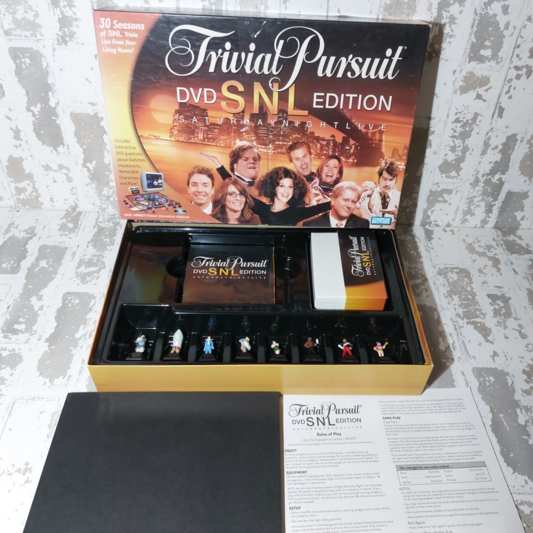 SNL Trivial Pursuit Saturday Night Live Edition DVD Board Game Complete
