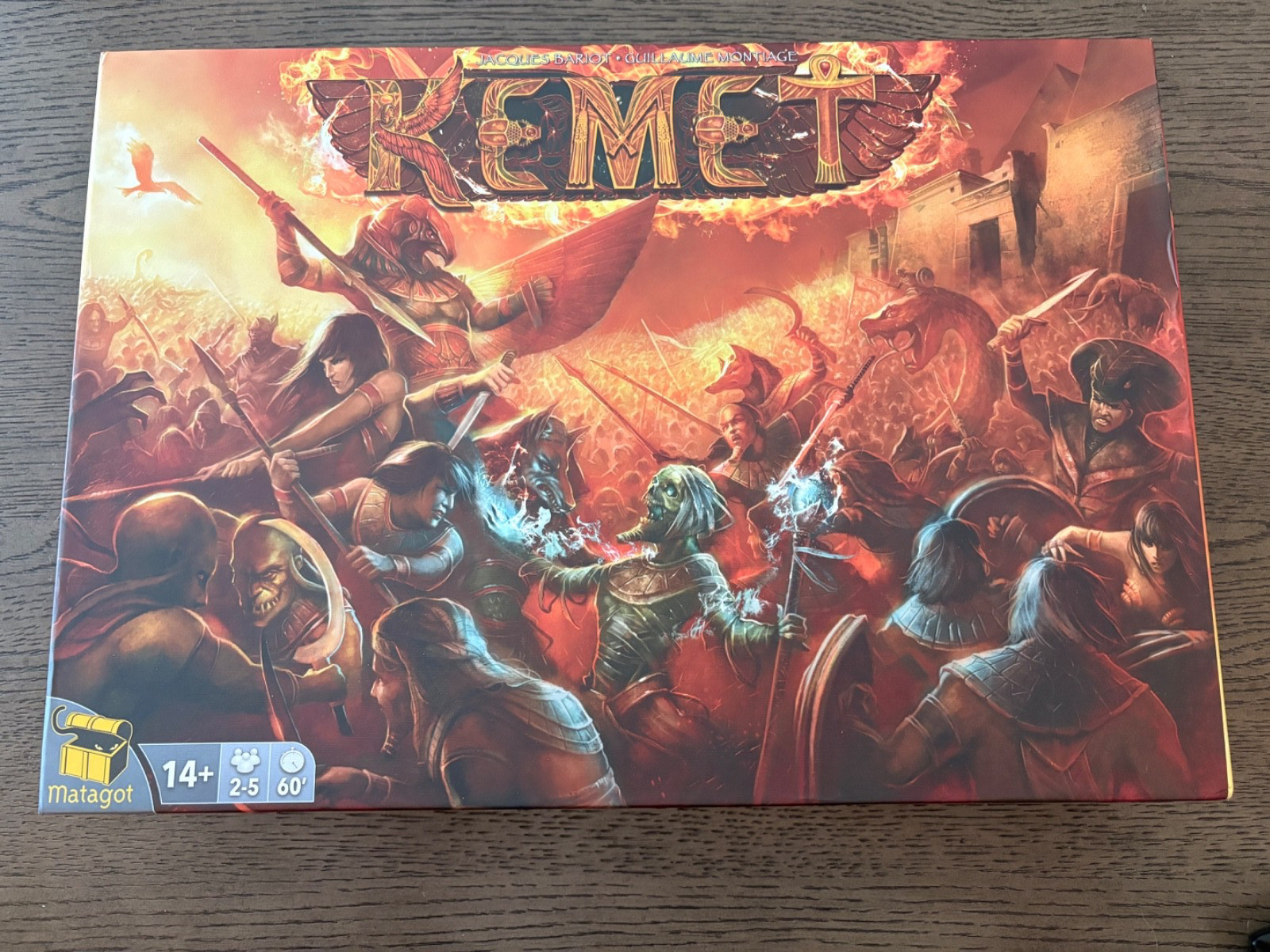 Kemet Board Game (2015) with 3D Obelisks – 100% Complete, Played Only Once