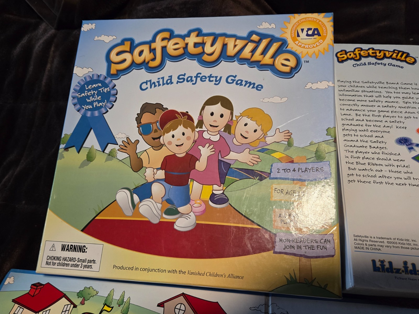 Safetyville Child Safety Board Game Kidz-idz Educational Vintage 2003
