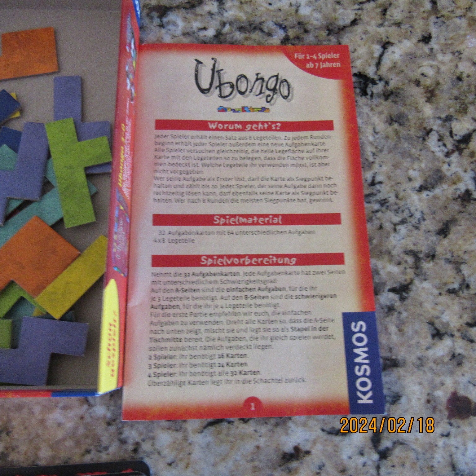 Lot 2 German Edition-Games-Ubongo-Kosmos-2015-Halli Galli Junior-Amigo-2010