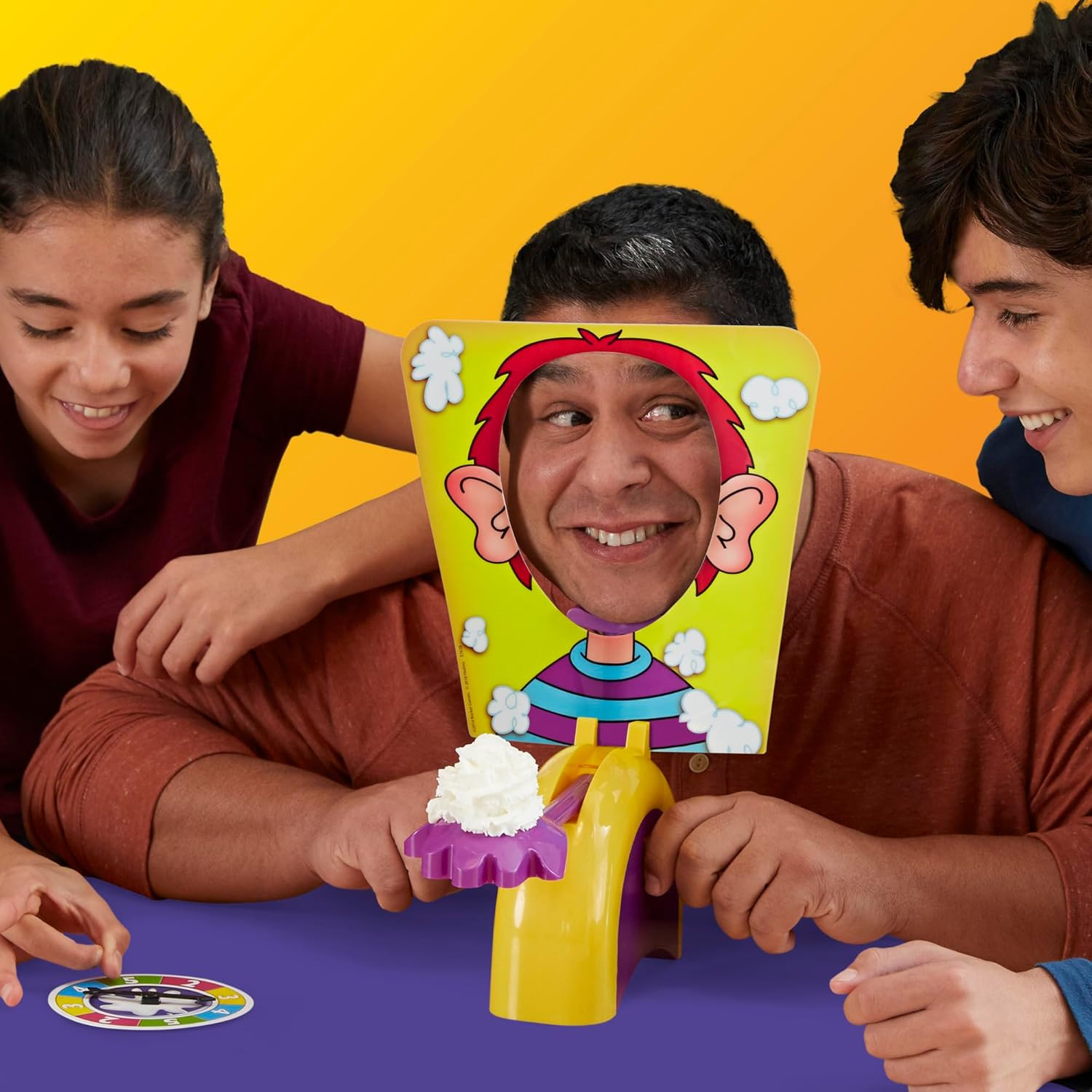 Pie Face Game | Whipped Cream Family Board Game for Kids | Ages 5 and up | for 2